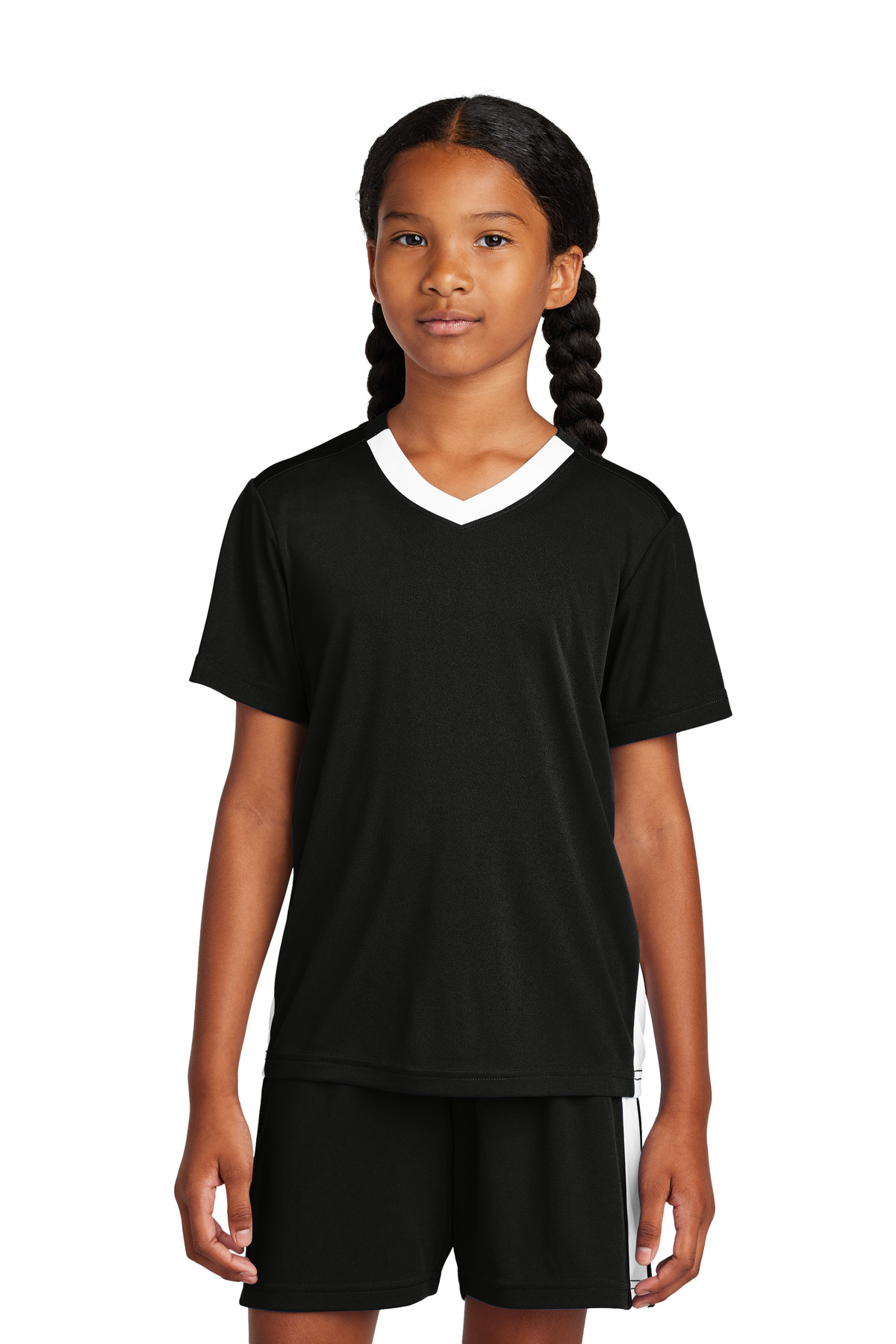 Sport-Tek Youth Competitor United V-Neck YST101 39