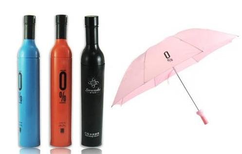 Colorful Folding Umbrella /W Wine Bottle Case 23