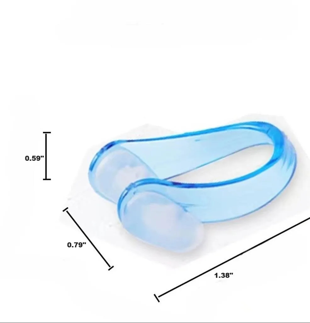 Custom logo silicone Swimming nose clip earplug set 6