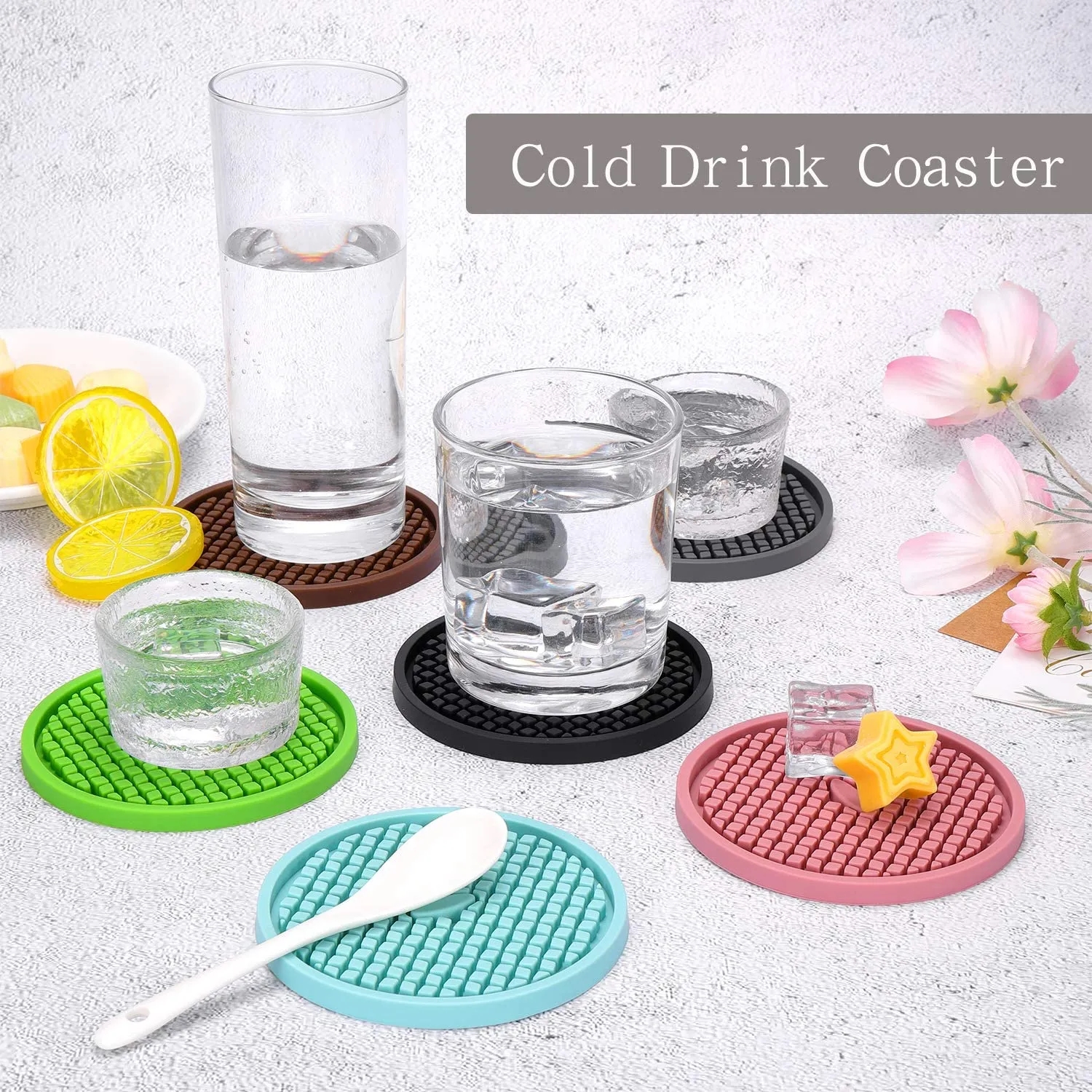 The Great Gift's Choice of OEM Soft PVC Silicone Coasters 8