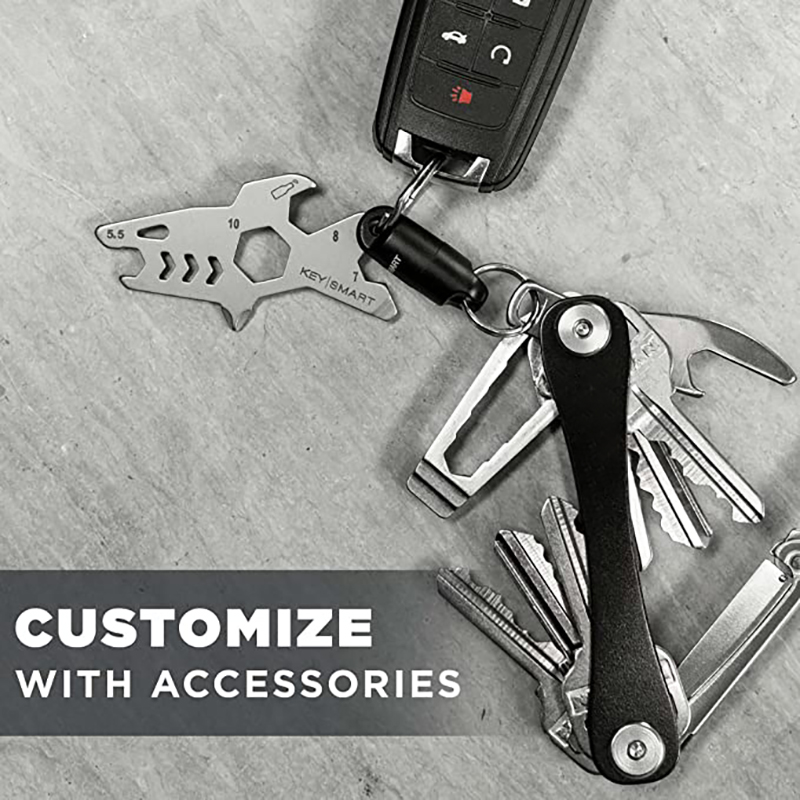 Aluminium Alloy Compact Key Holder Keychain Organizer 15