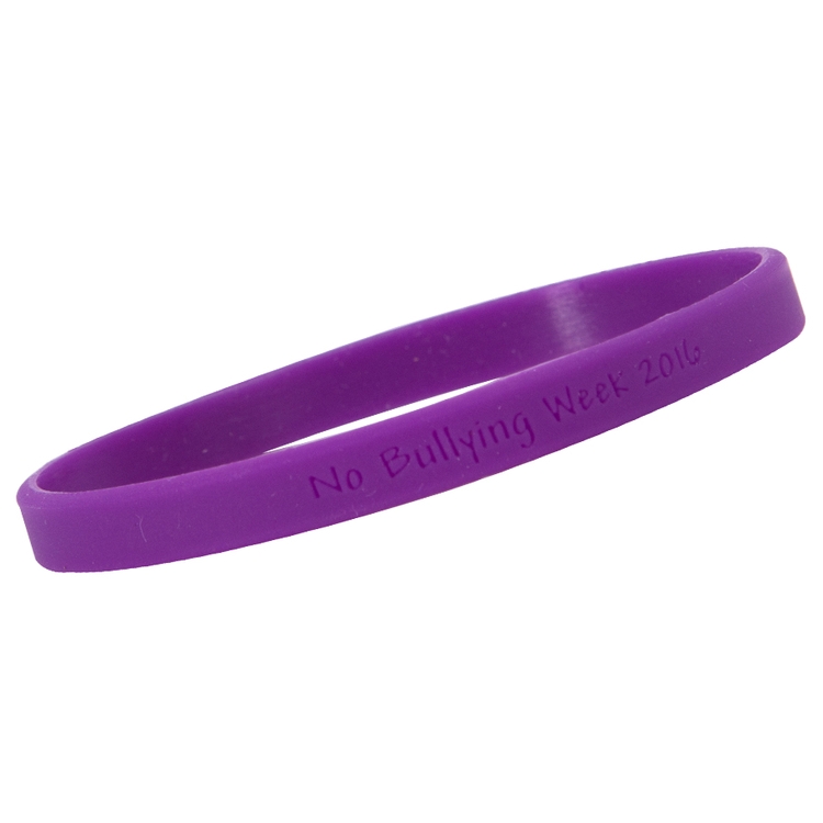 1/4" Debossed Silicone Wristband 3
