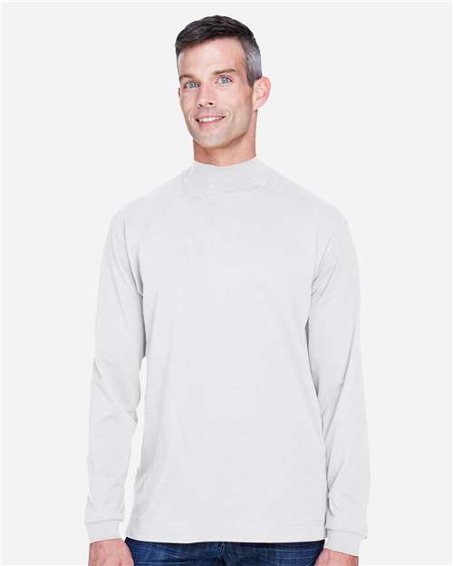 Unisex Sueded Jersey Mock Neck T-Shirt - D420 11