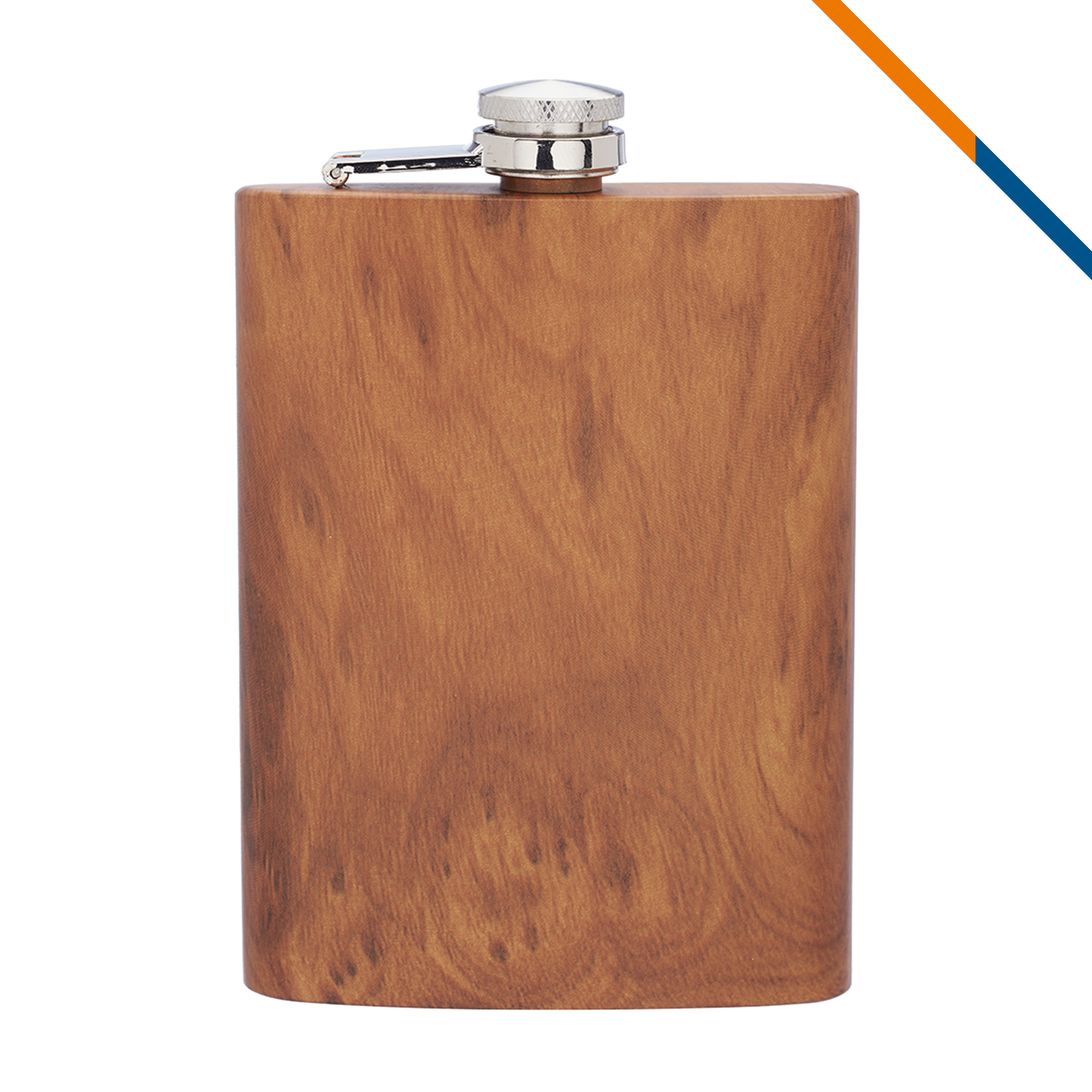 Aki Stainless Steel Hip Flask - 8 OZ. 9