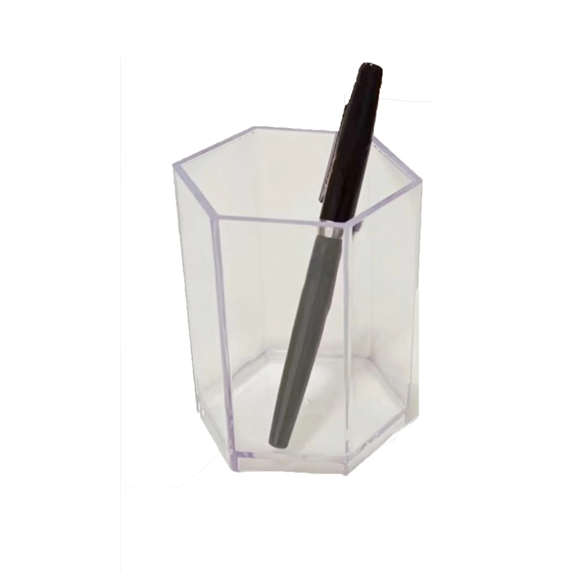Acrylic Pen Holder Makeup Brush Storage Bucket 7
