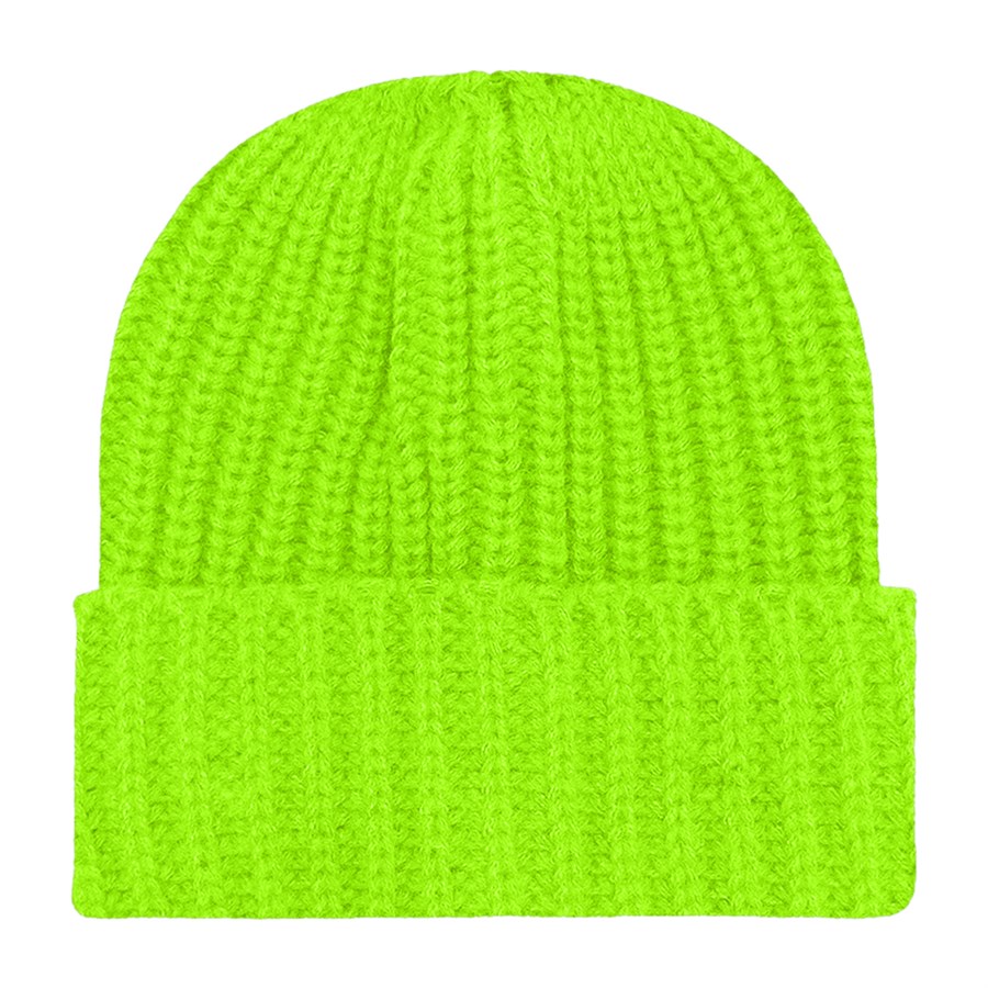 Chunky Ribbed Cuffed Beanie with Custom Logo - 100% Acrylic 68