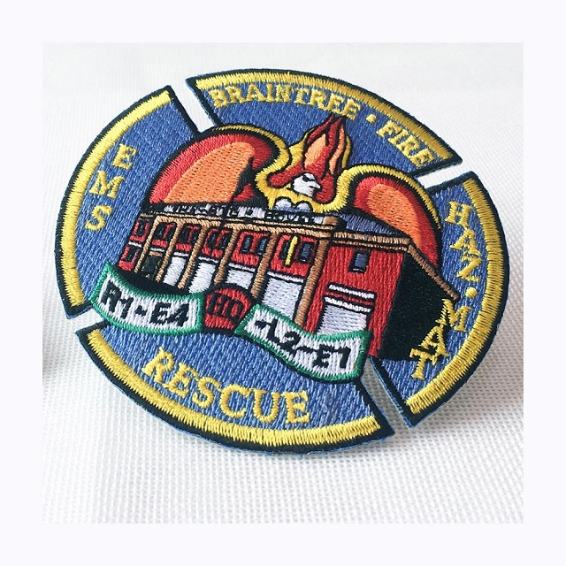 Embroidered Patch with Iron-on or Plain Backing 7.5 x 5cm 5