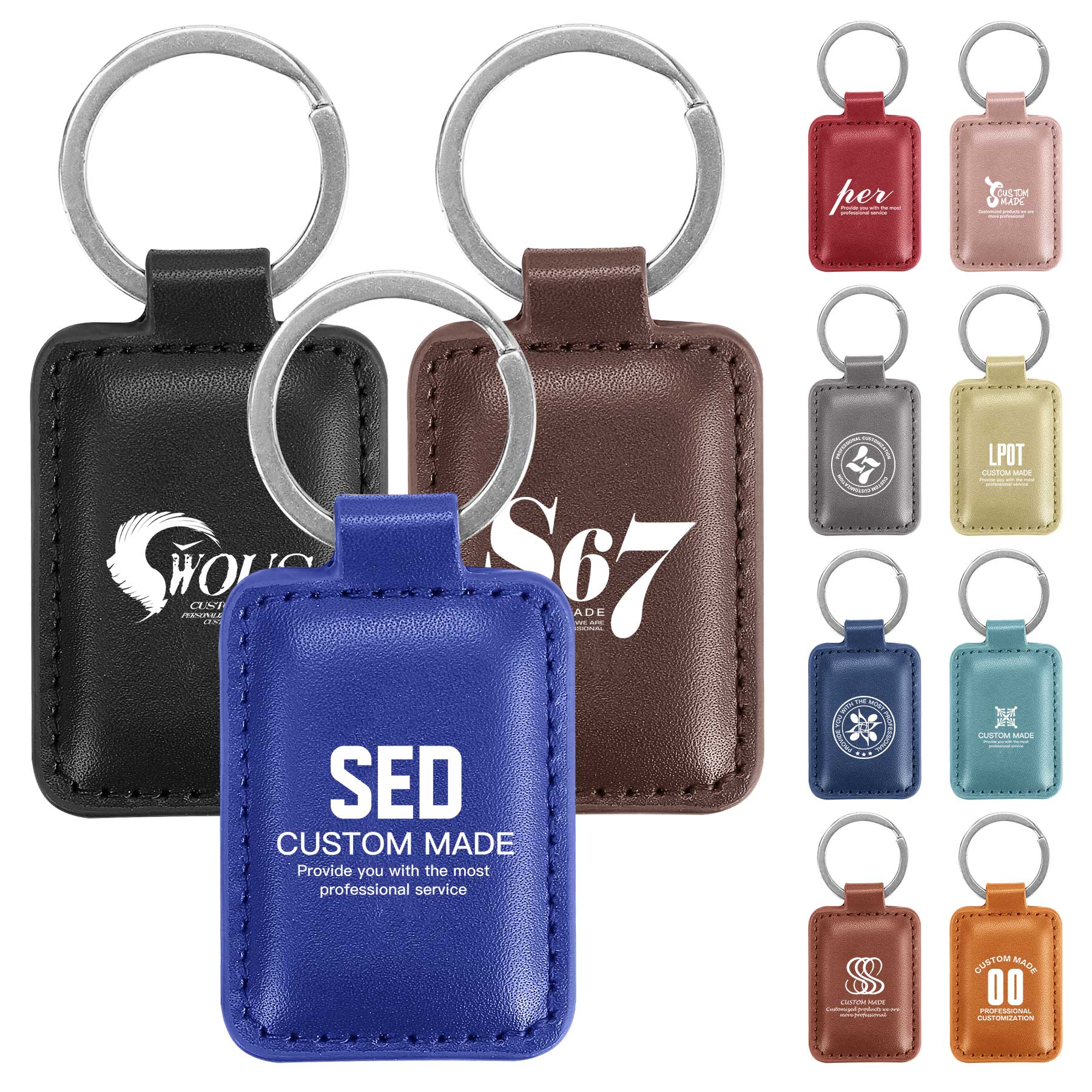 PU Leather Keychain 1