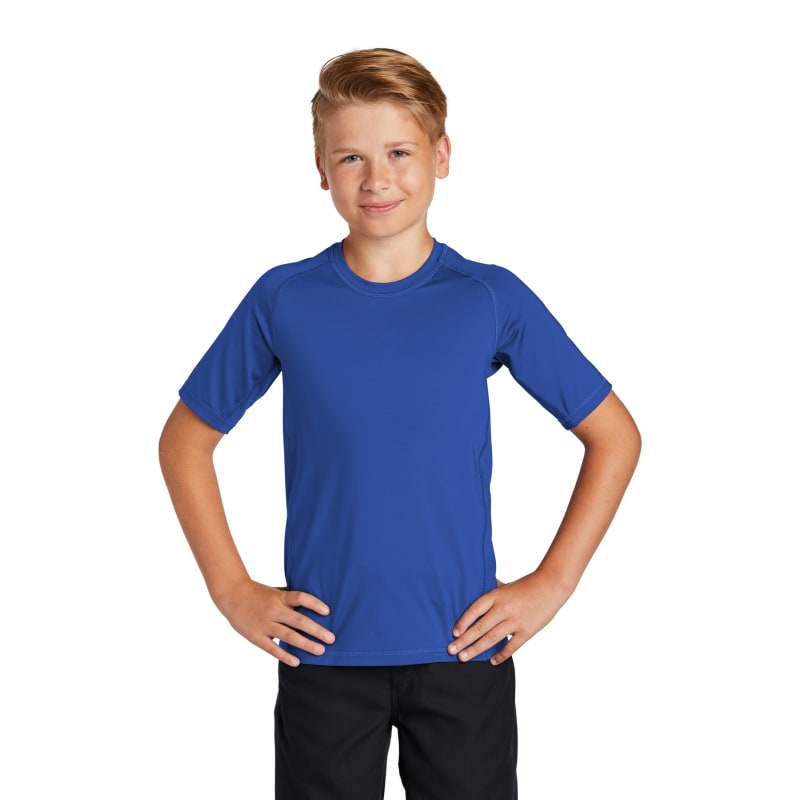 Sport-Tek Youth Rashguard Tee. 9