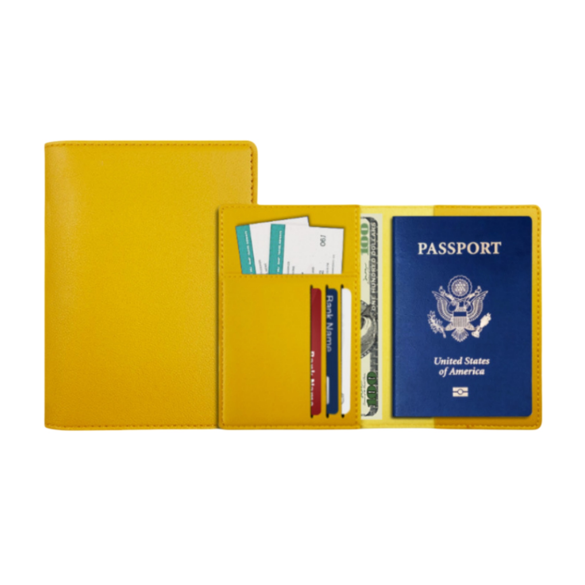 PU Leather Passport Holder with Card Slots 8