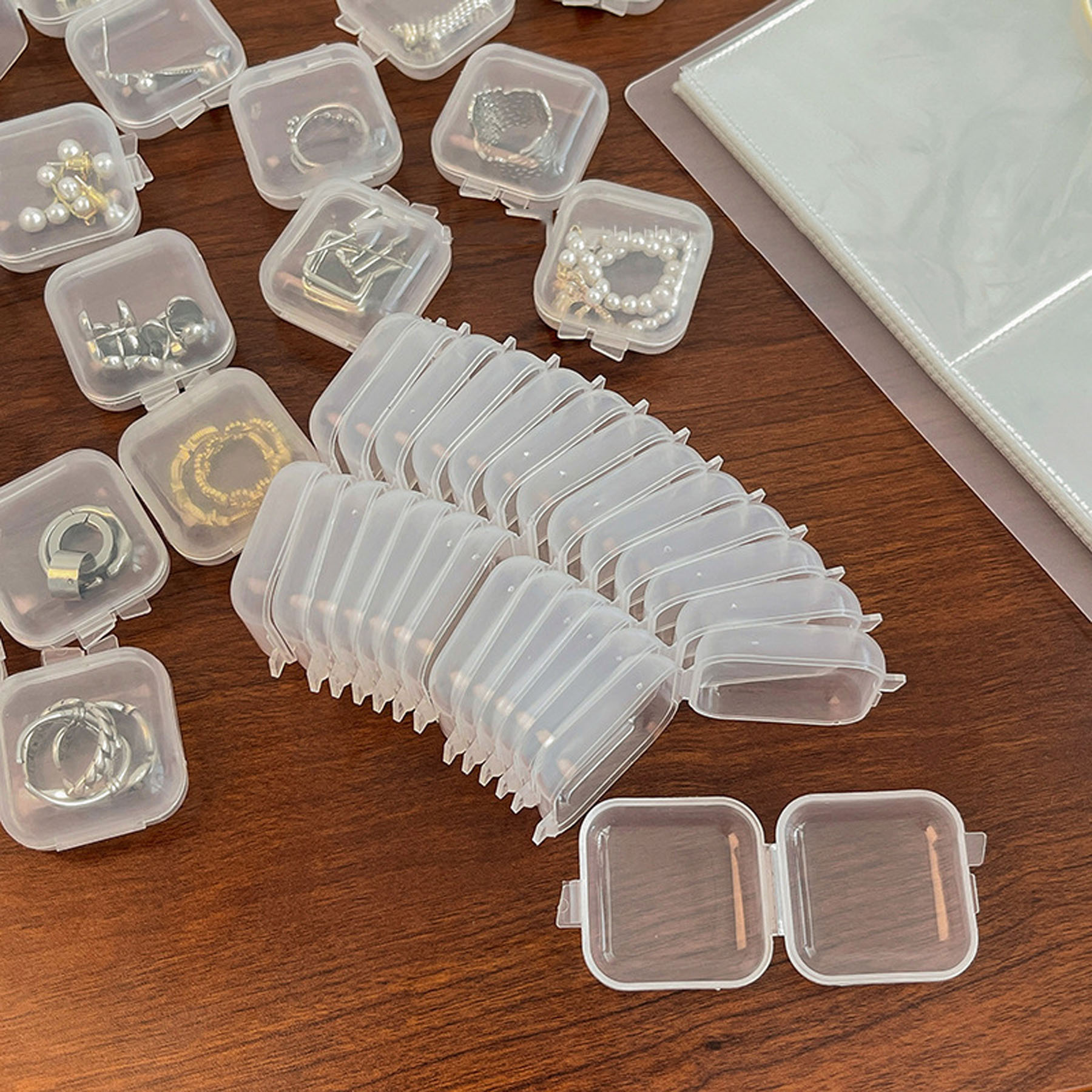 Clear Plastic Mini Jewelry Storage Box 5