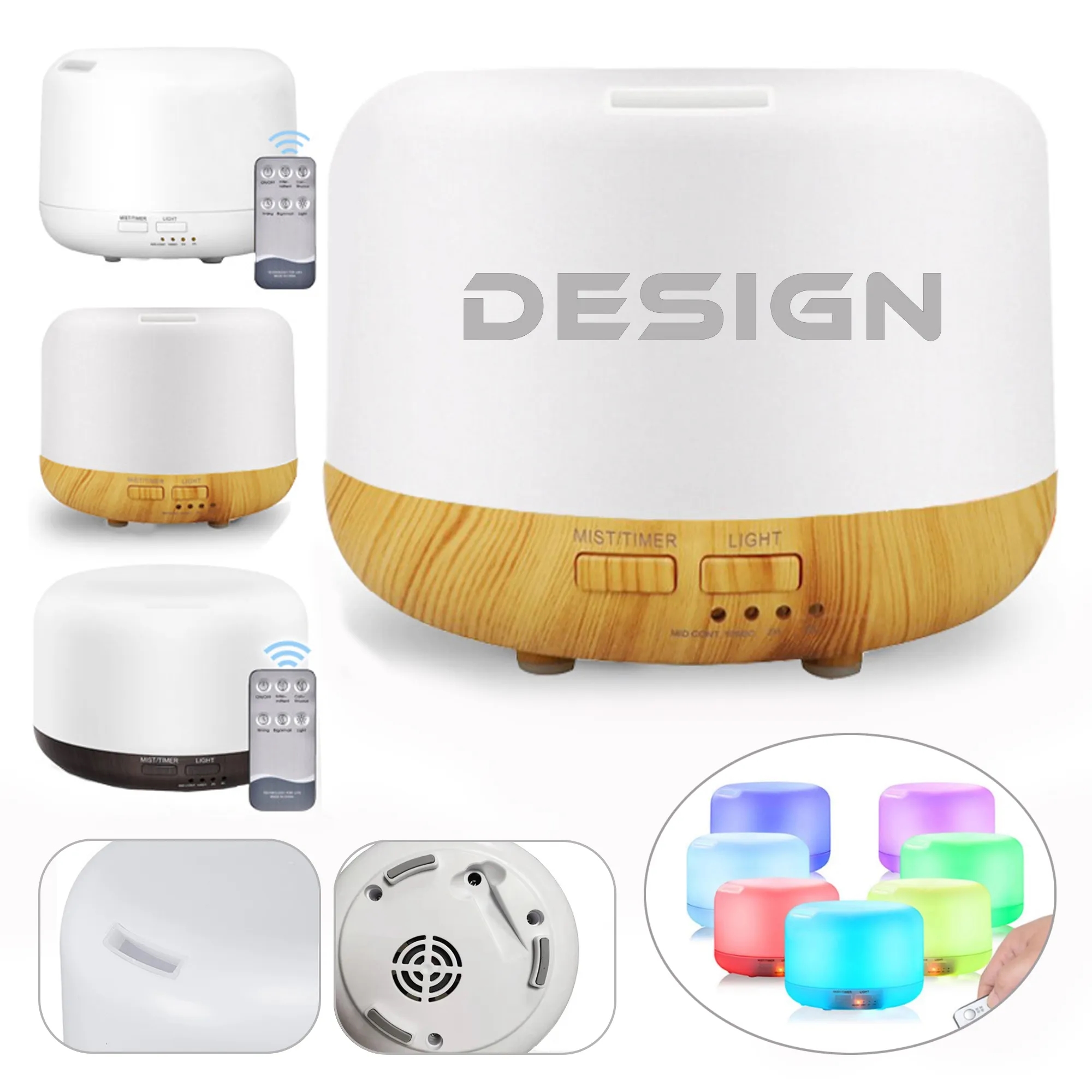 Ultrasonic Colorful Air Humidifier Purifier Diffuser 3