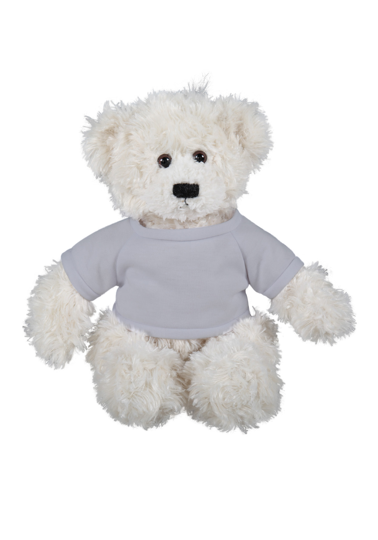 soft plush Cream Brandon Bear with t-shirt 3