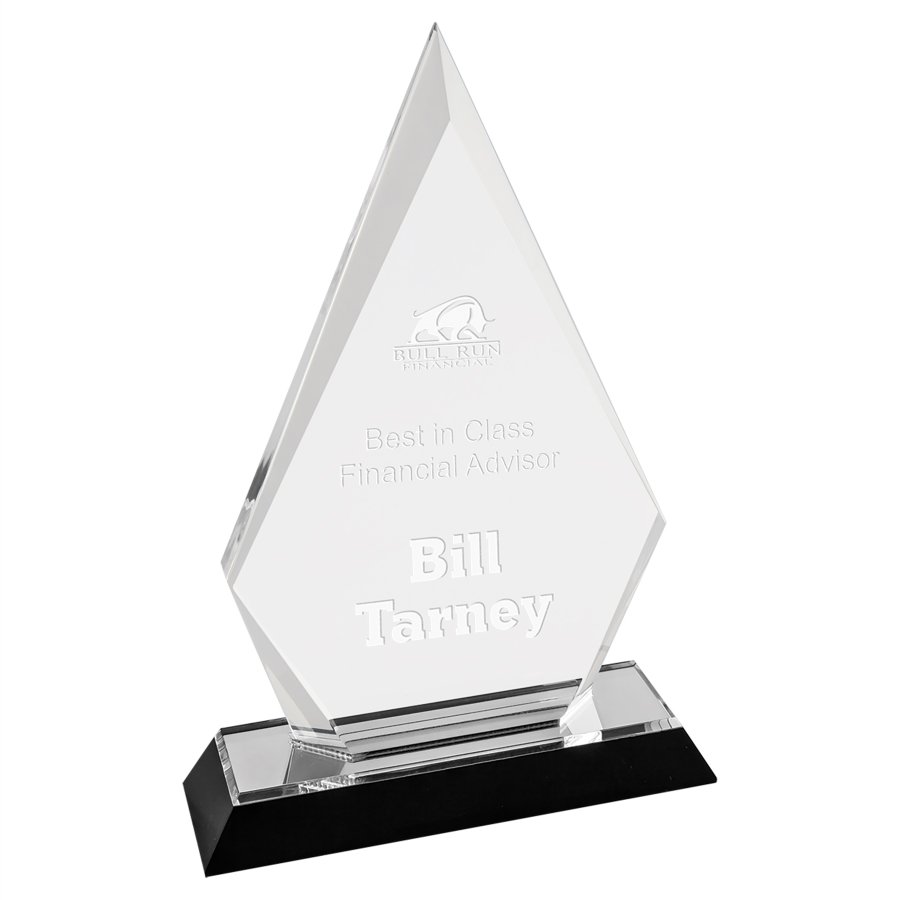 5" x 8" Silver Arrow Point Impress Acrylic Award