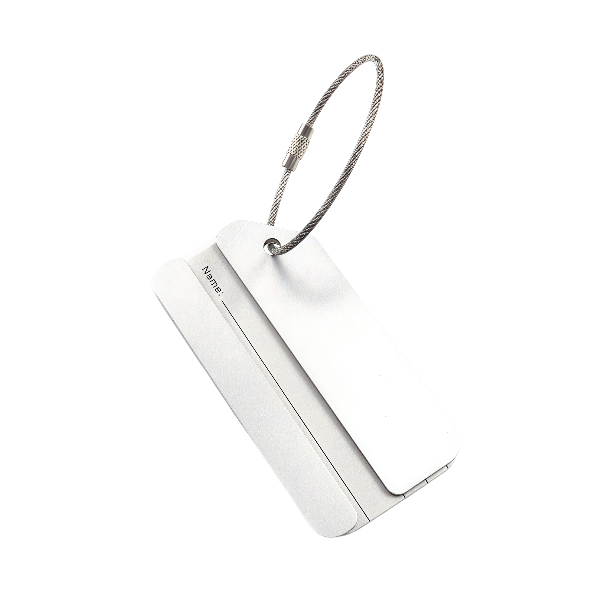 Durable Aluminum Luggage Tag for Travel - Lightweight 10