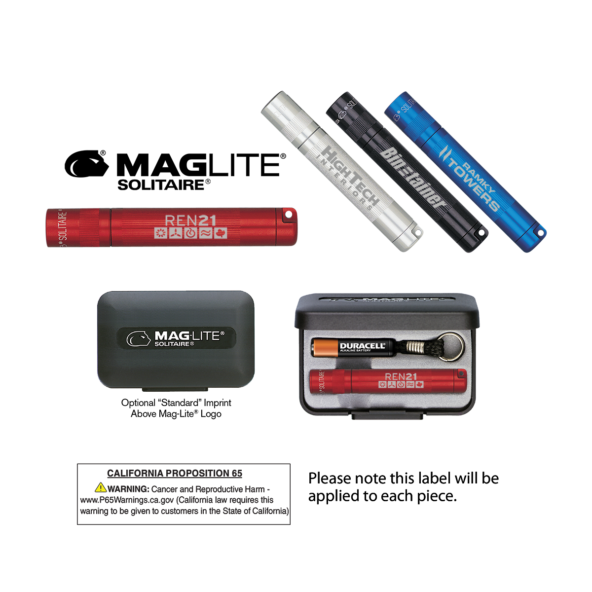 K3A MAGLITE® Solitaire 1AAA, Laser Engraved