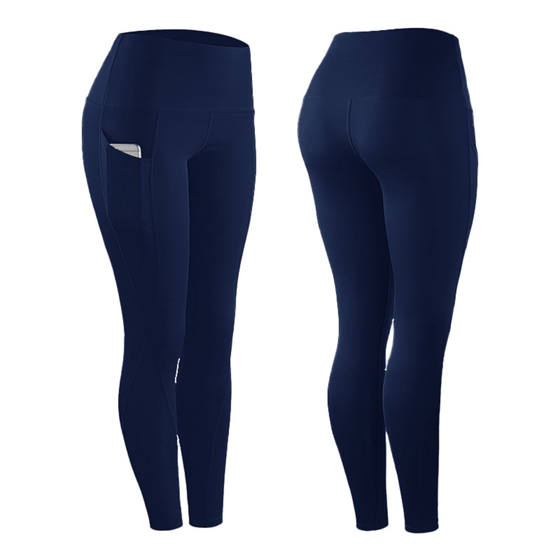 Women's High Waisted Yoga Pants Leggings w/Pockets 8