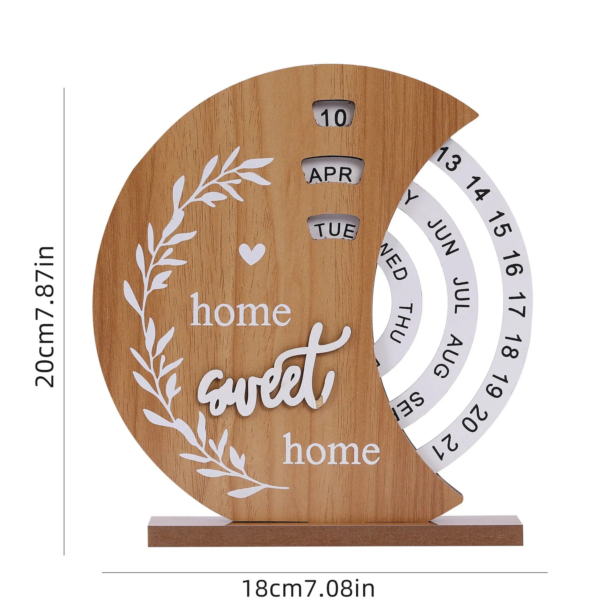 Adjustable Wooden Date Block with Custom Logo 3