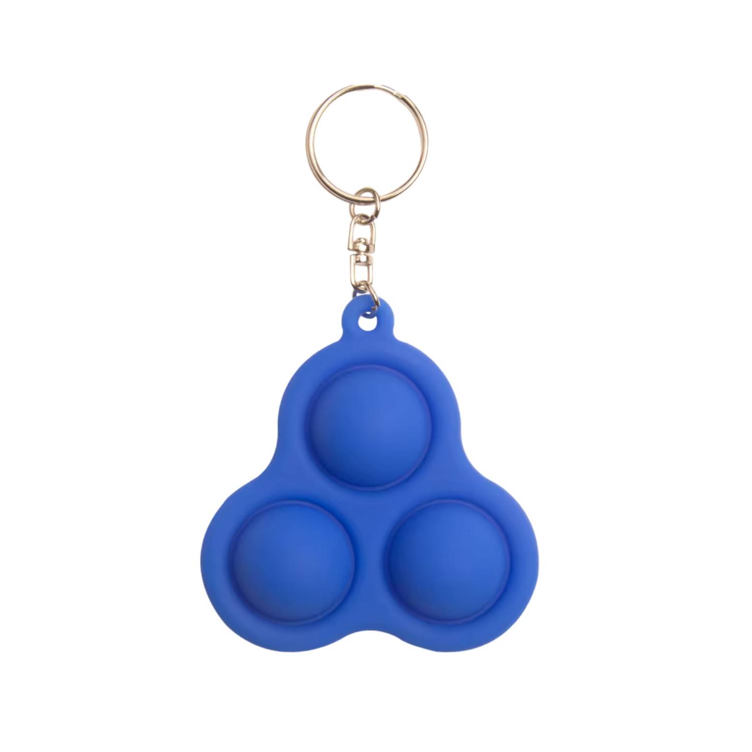 Silicone UFO Push Pop Fidget Keychain 8
