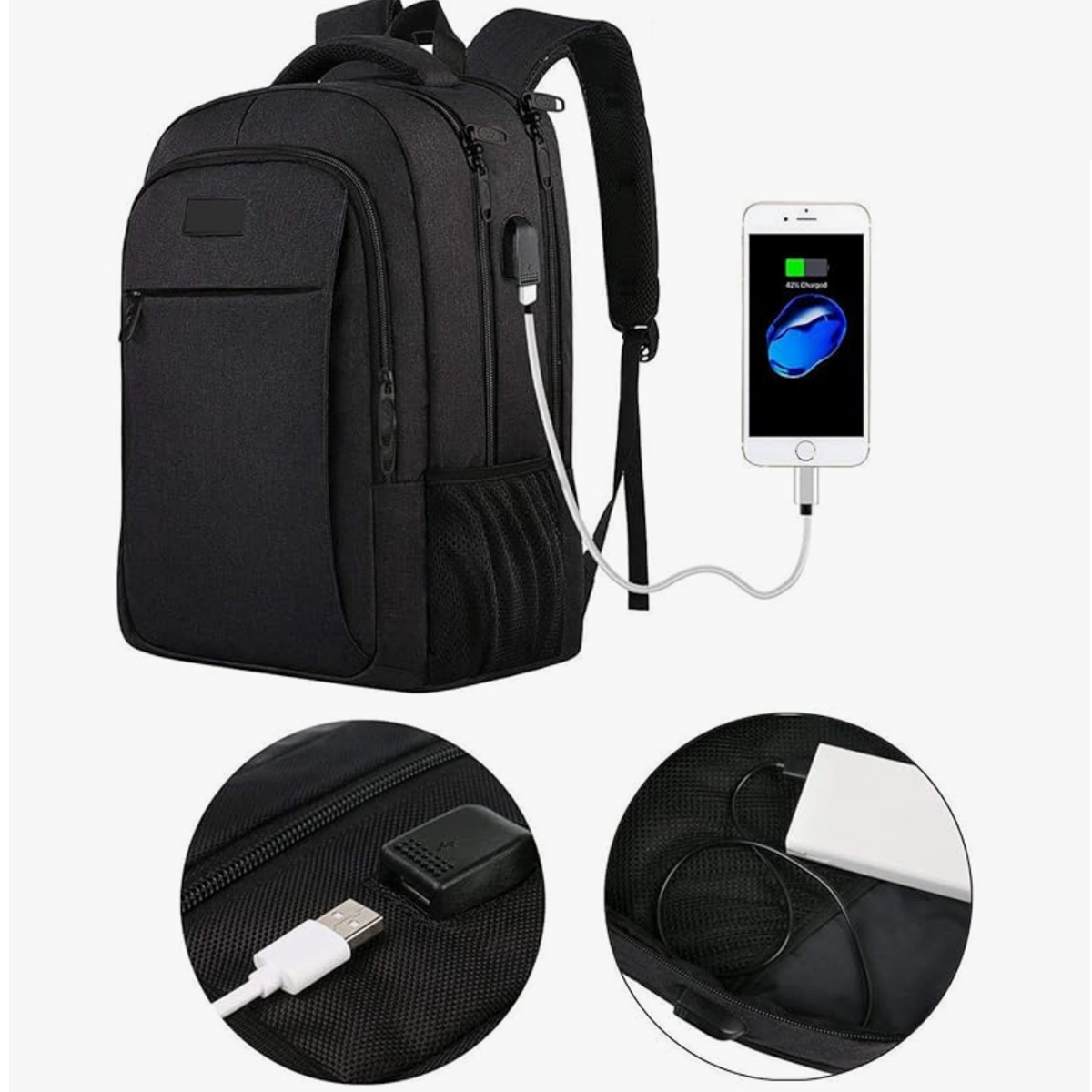30L Business Laptop Backpack with USB Port 3