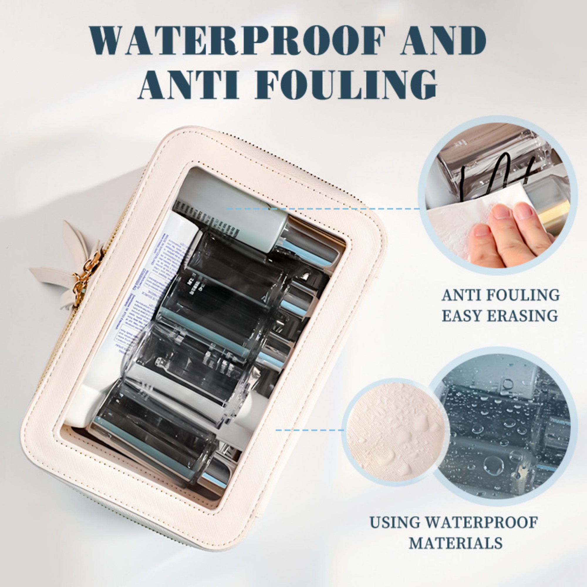 Double Layer Clear Makeup Bags 2