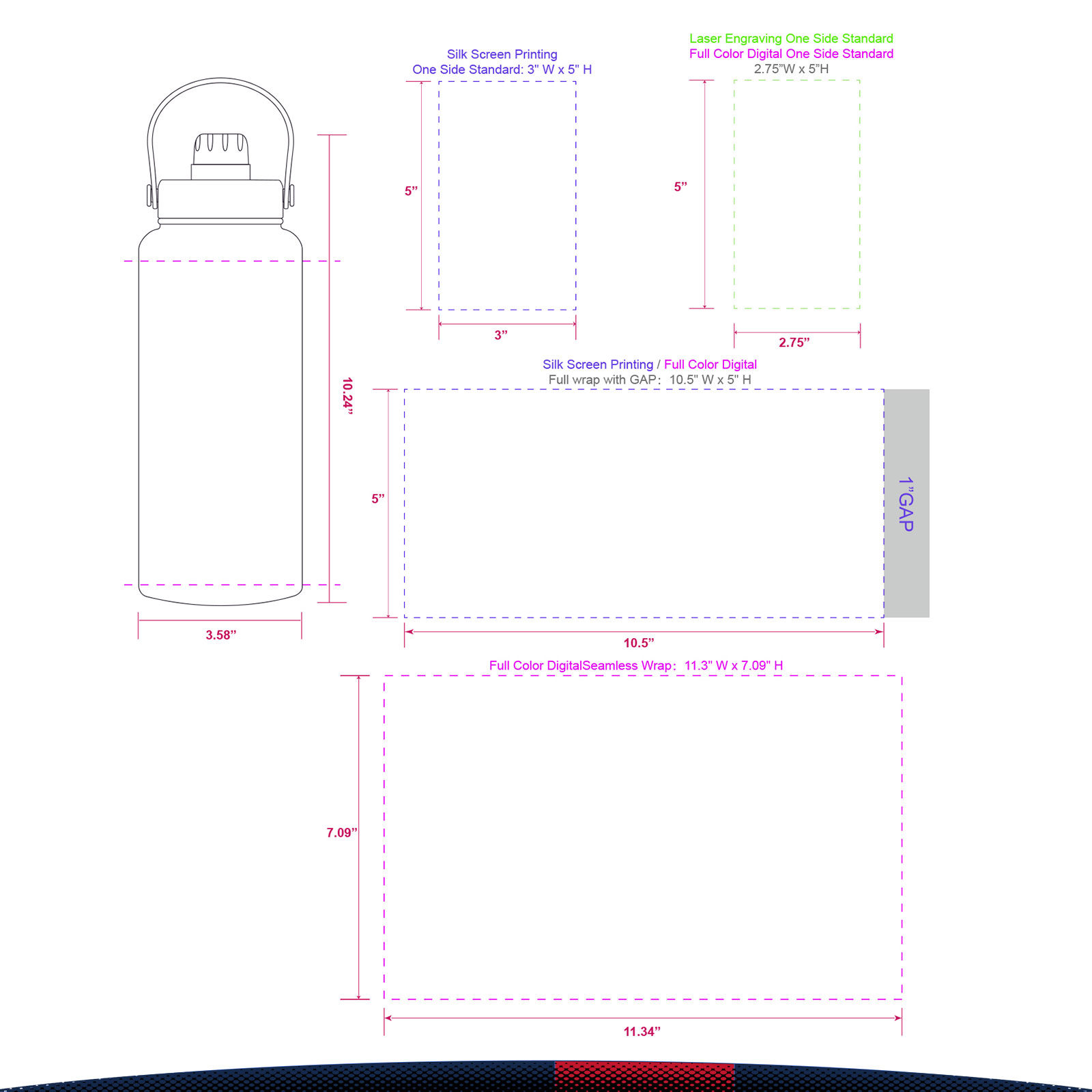 34 oz. Francis Travel Bottles 1