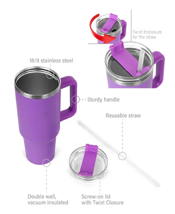 40 oz. Vacuum Insulated Travel Tumbler 2