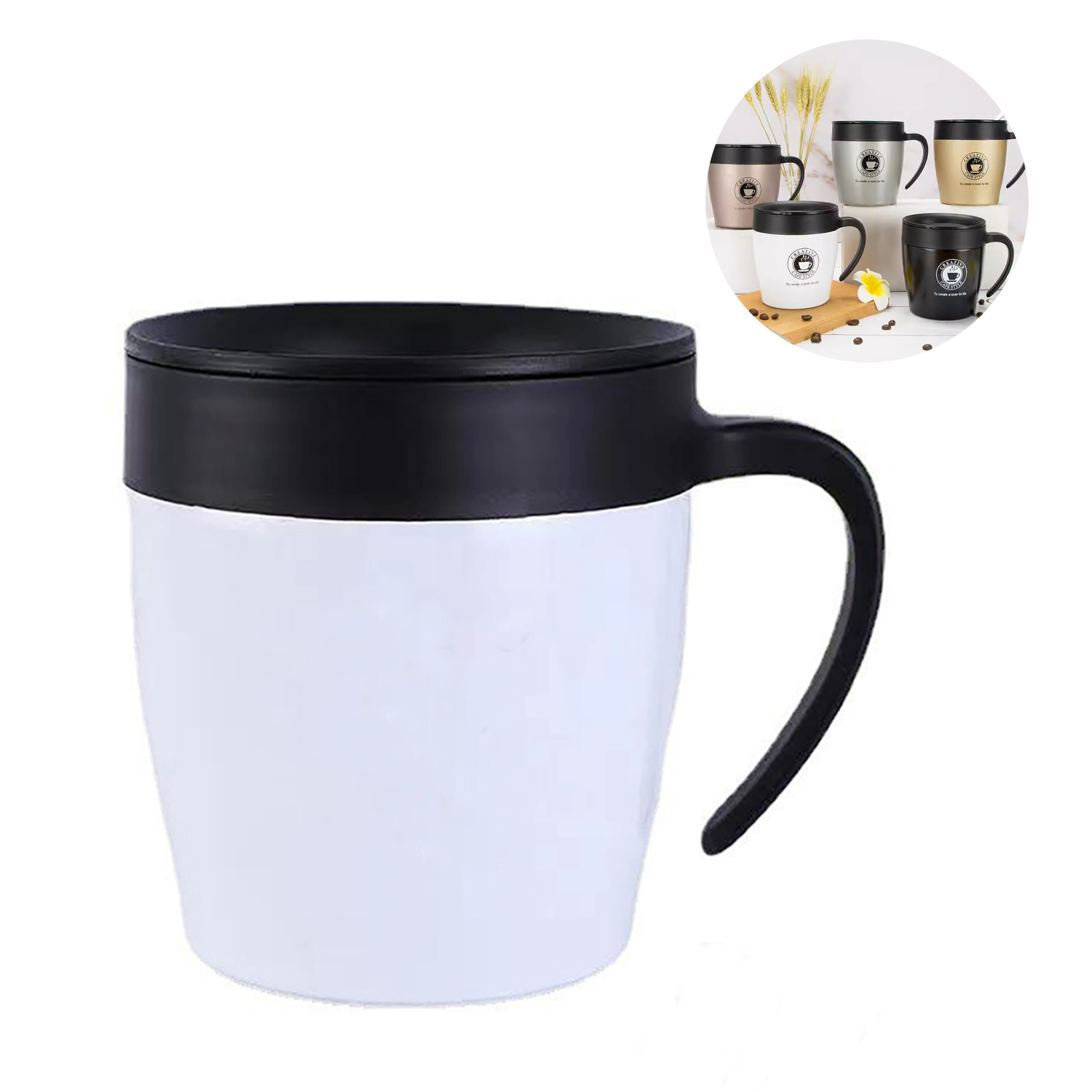 12oz Stainless Steel Insulated Coffee Mug 9