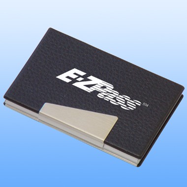 METAL CARD CASE WITH PU COATED, SNAP ON BUTTON 2