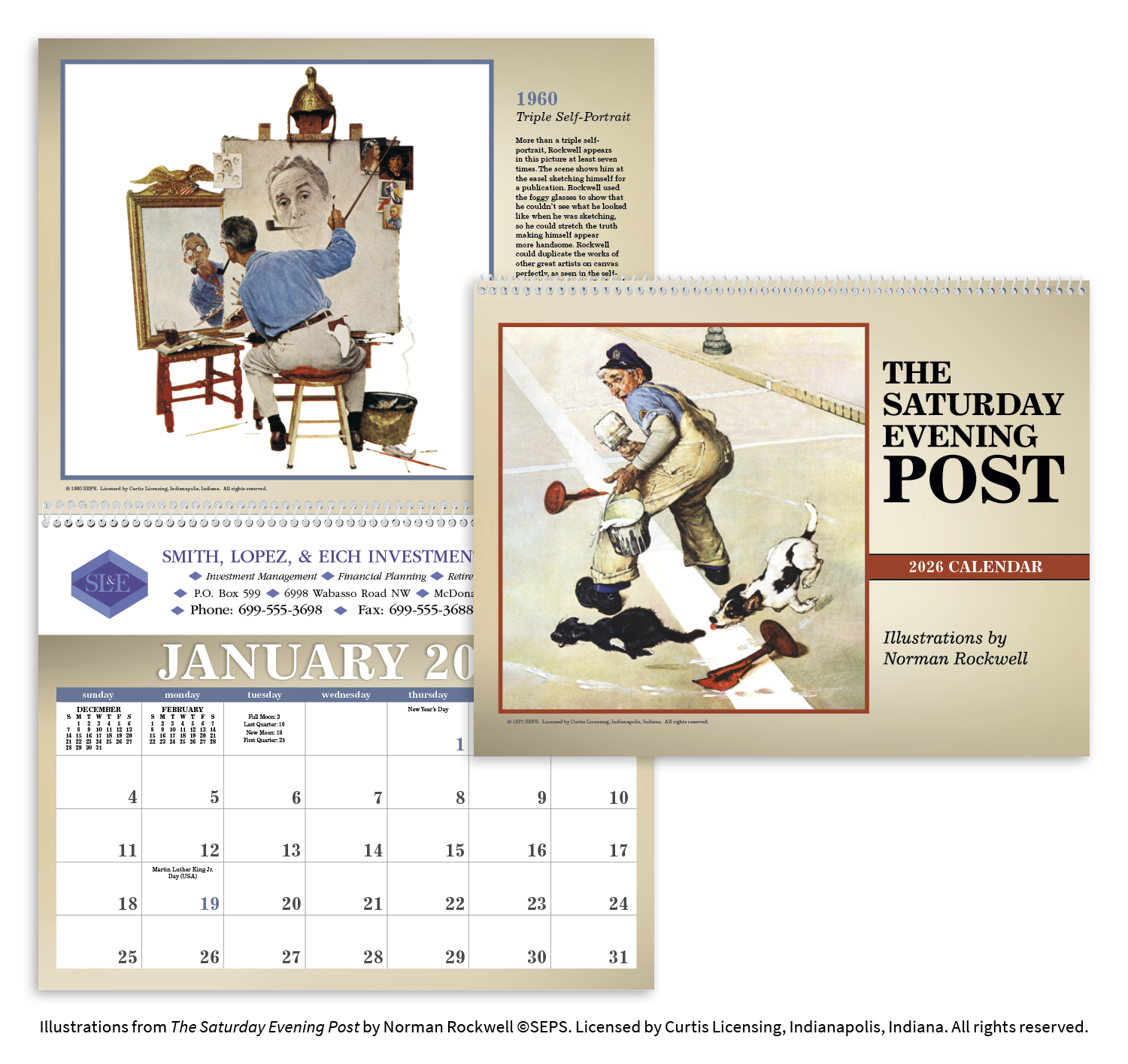 Triumph® Calendars The Saturday Evening Post Illustrations by Norman Rockwell Calendar 42