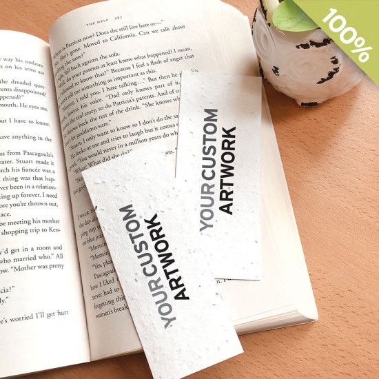 Double-Sided Small Seed Paper Bookmarks 3