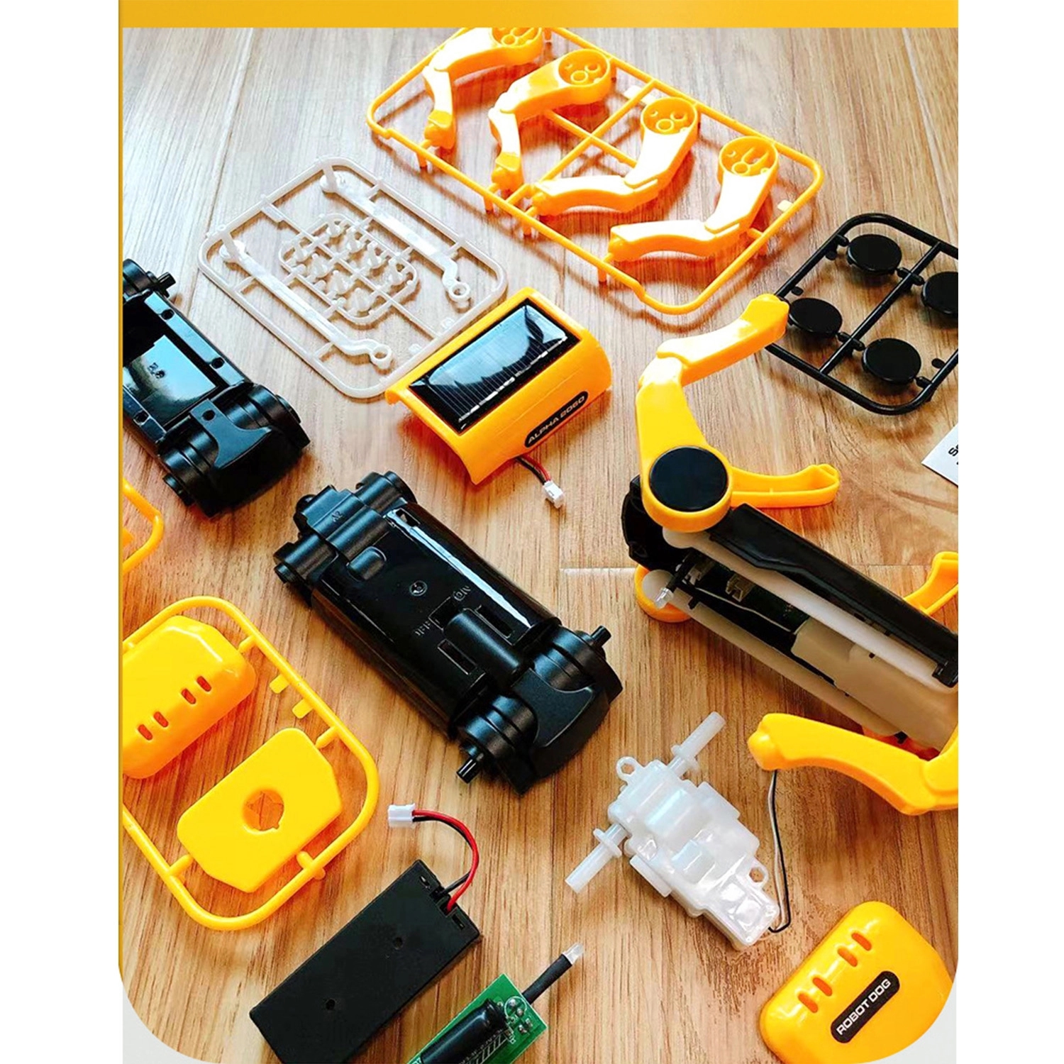Teaching Solar Dog Electric Robot Diy Assembled Toys 3