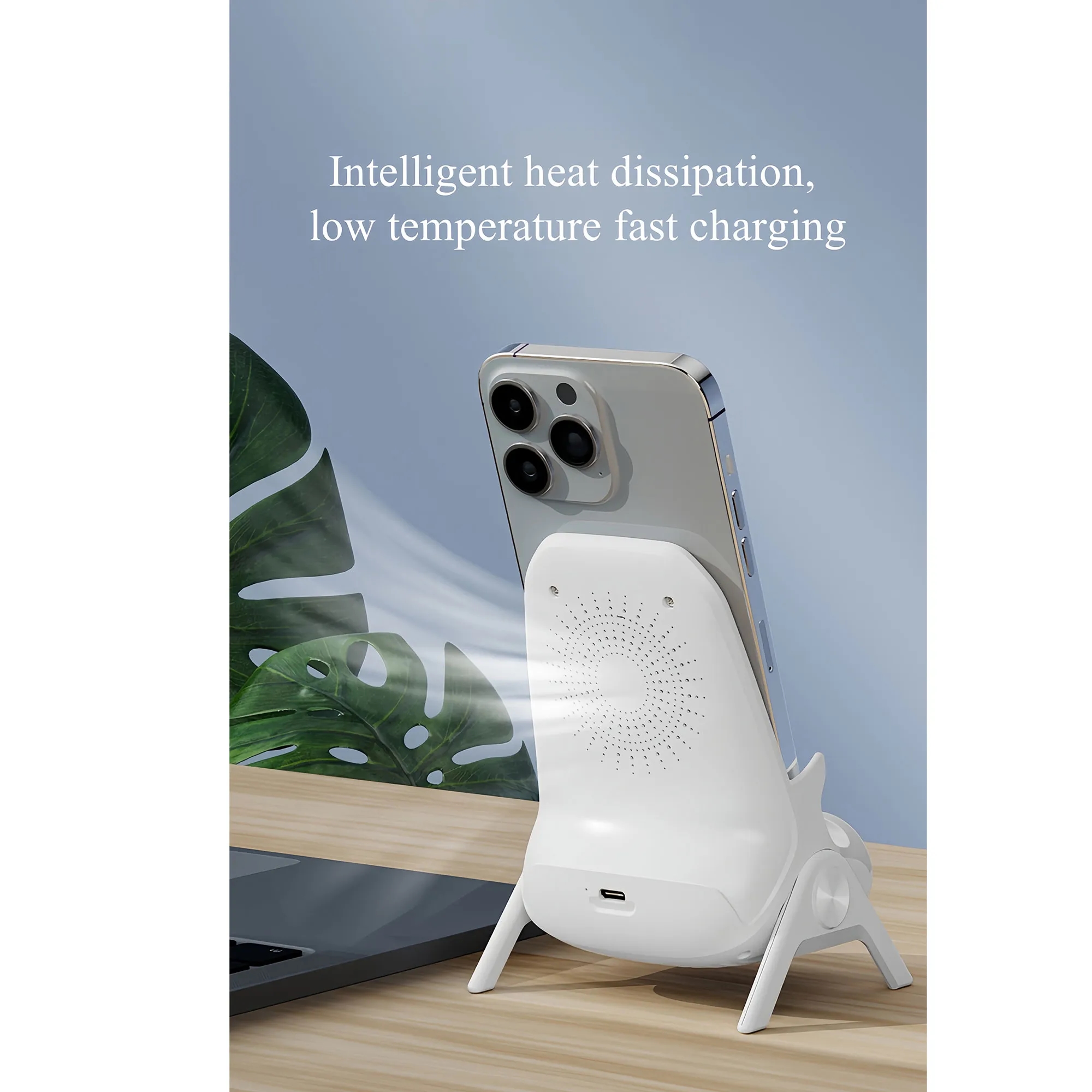 Adjustable Magnetic Wireless Charger Stand For Phone 3