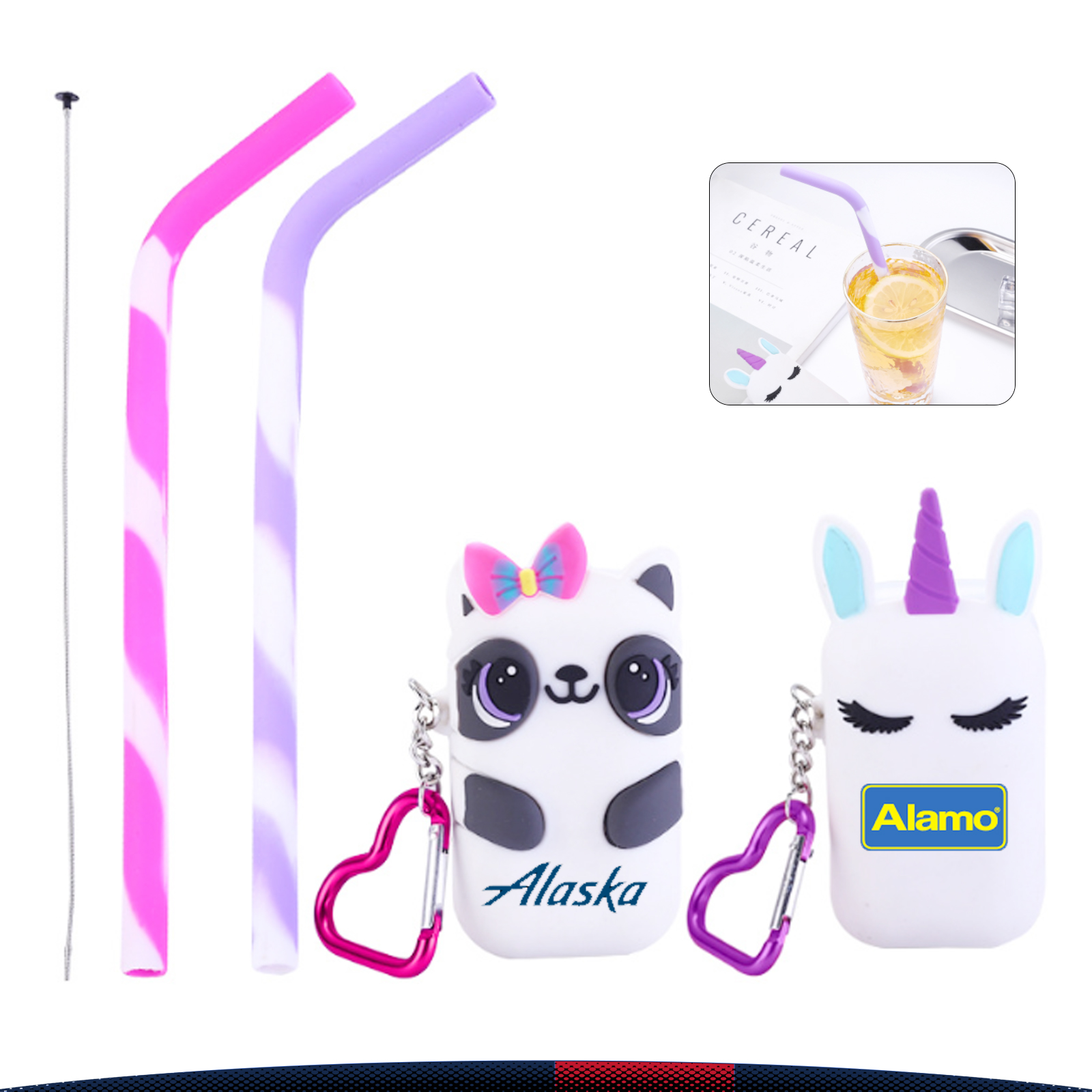 Cartoon Collapsible Straw 1