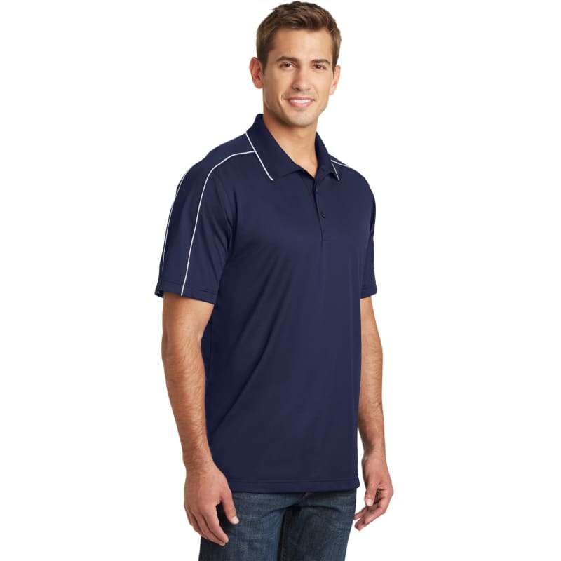 Sport-Tek Micropique Sport-Wick Piped Polo. 7