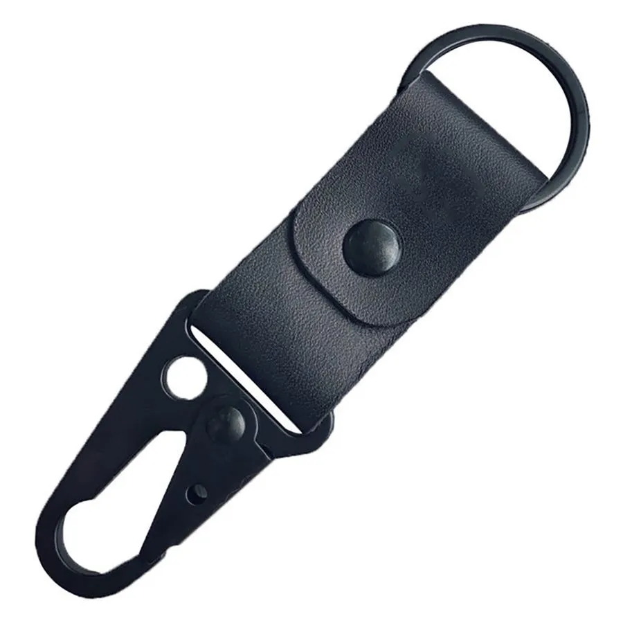 Leather Button Keychain 4
