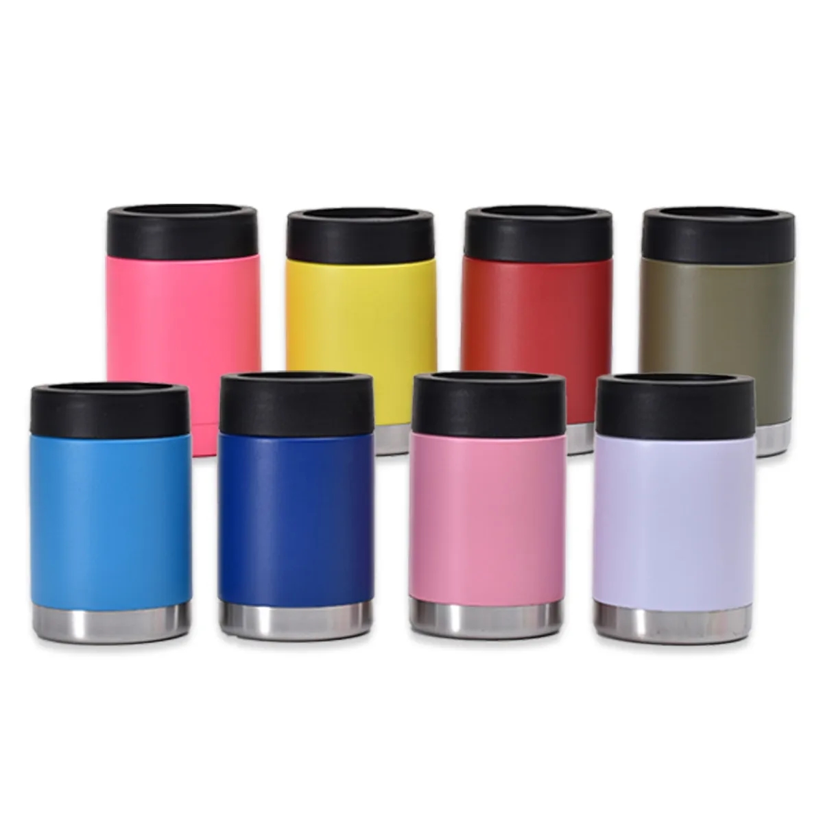 12 Oz. Can Cooler Double Wall Beverage Holder Bottle Sleeve 5