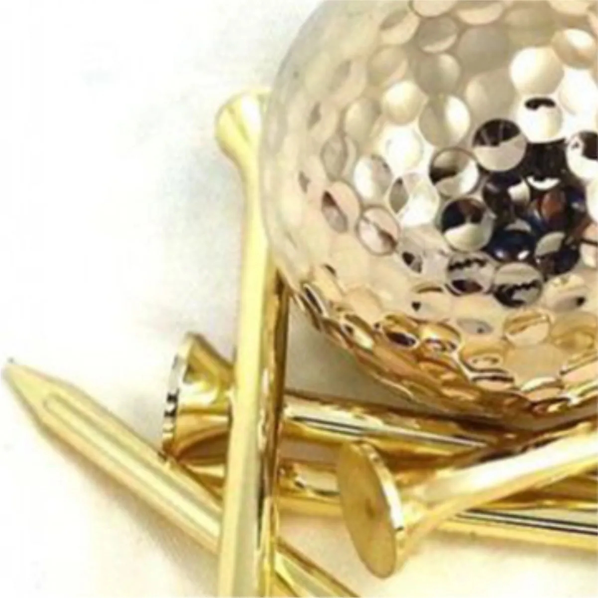 42mm Zinc Alloy Golf Tee Electroplated Durable 4