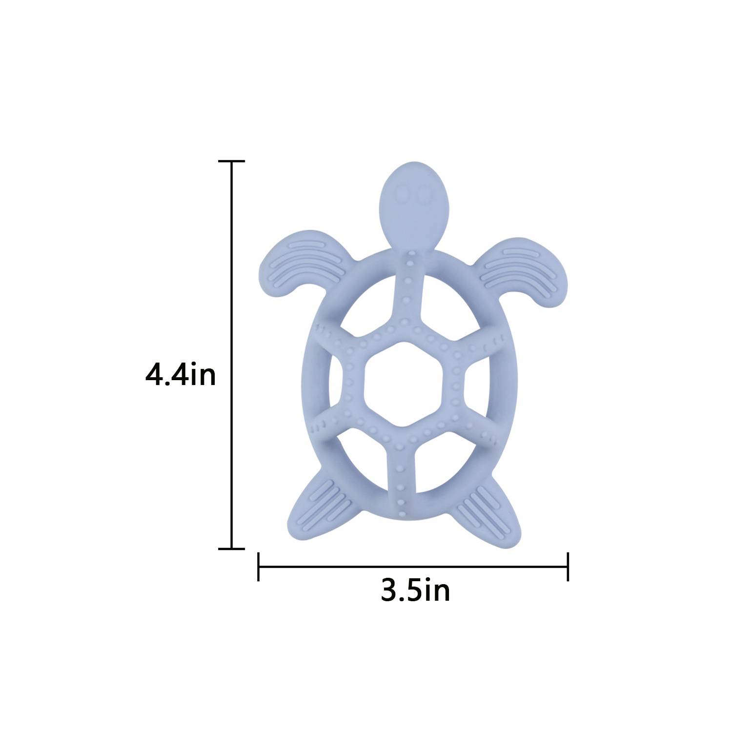 3D Turtle Model Teether Silicone Toy For Babie 4