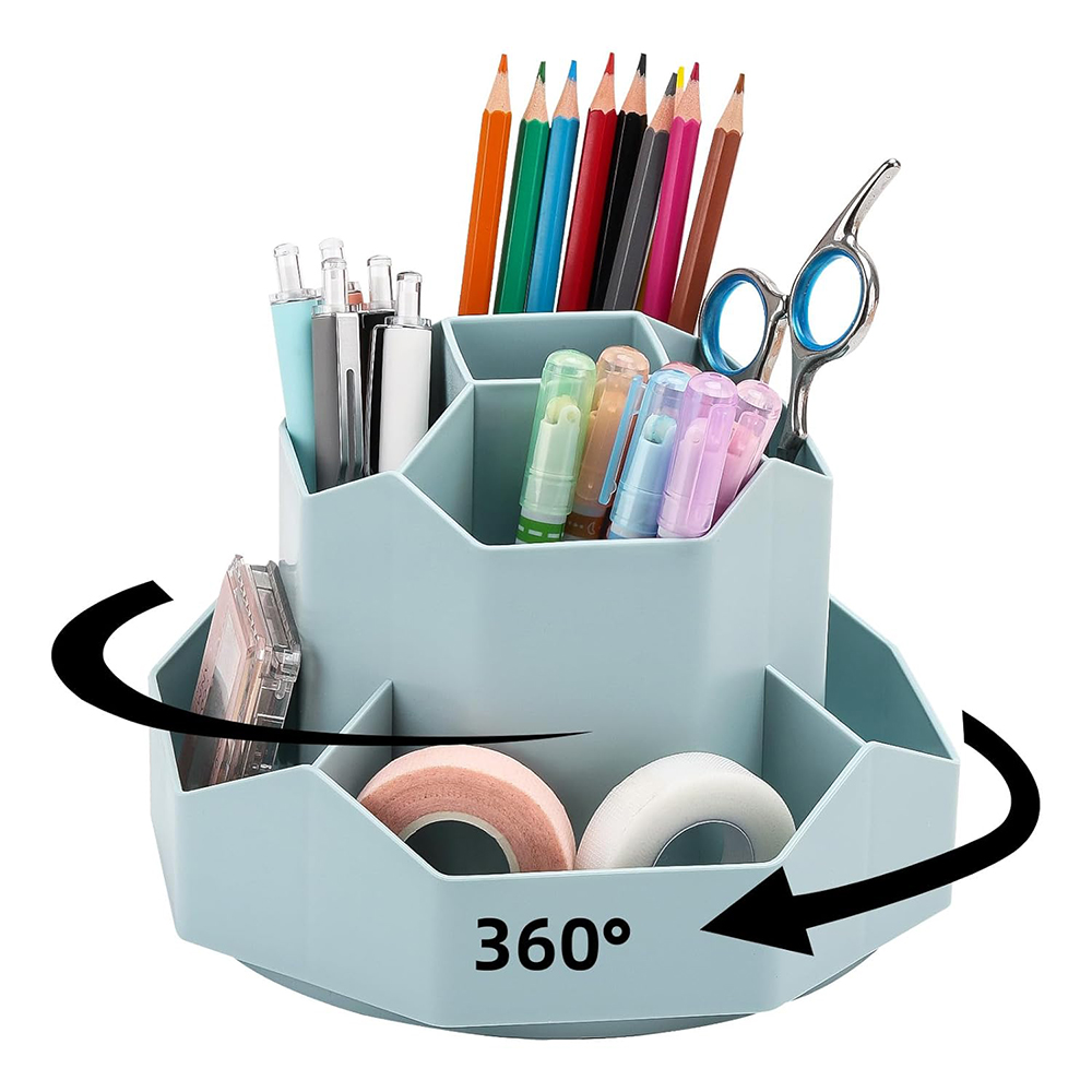 Slots 360° Rotating Pencil Pen Organizer 2