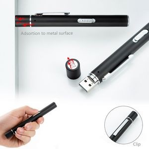Dual LED Flashlight Pen Shaped With White And Yellow Lights 10