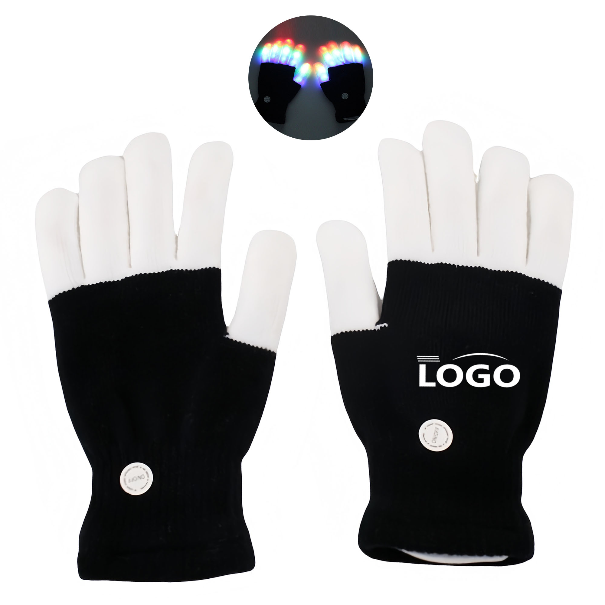 LED-Illuminated Gloves for Parties 1