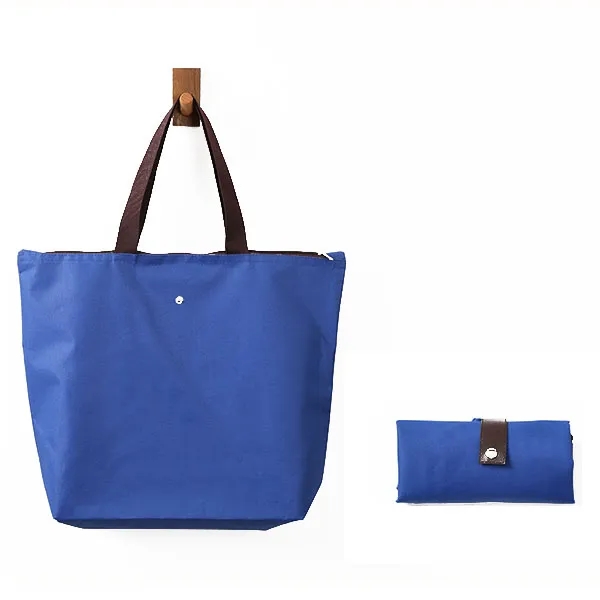 600D Polyester Foldable Grocery Tote Bag 6