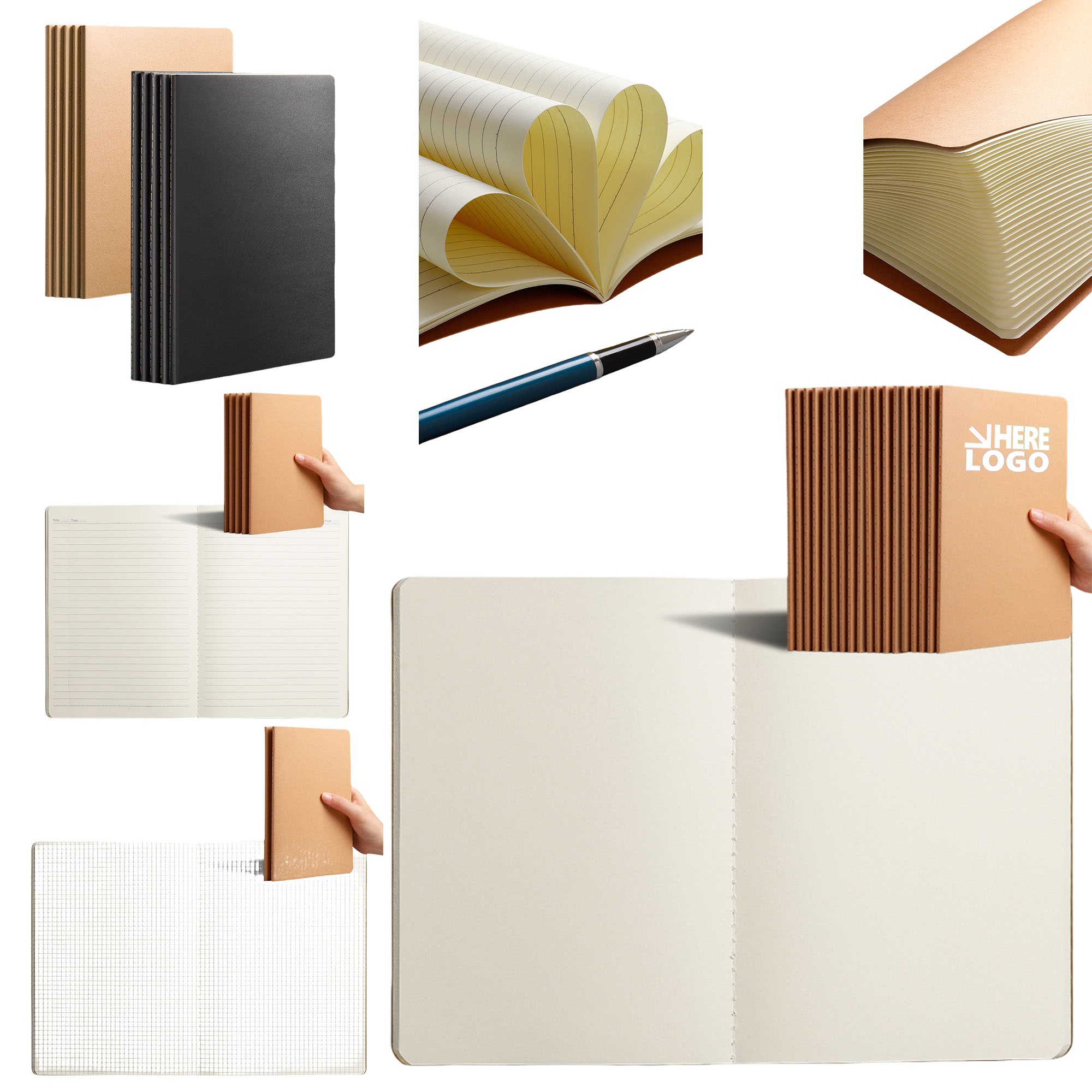 80 Pages Kraft Notebooks 2