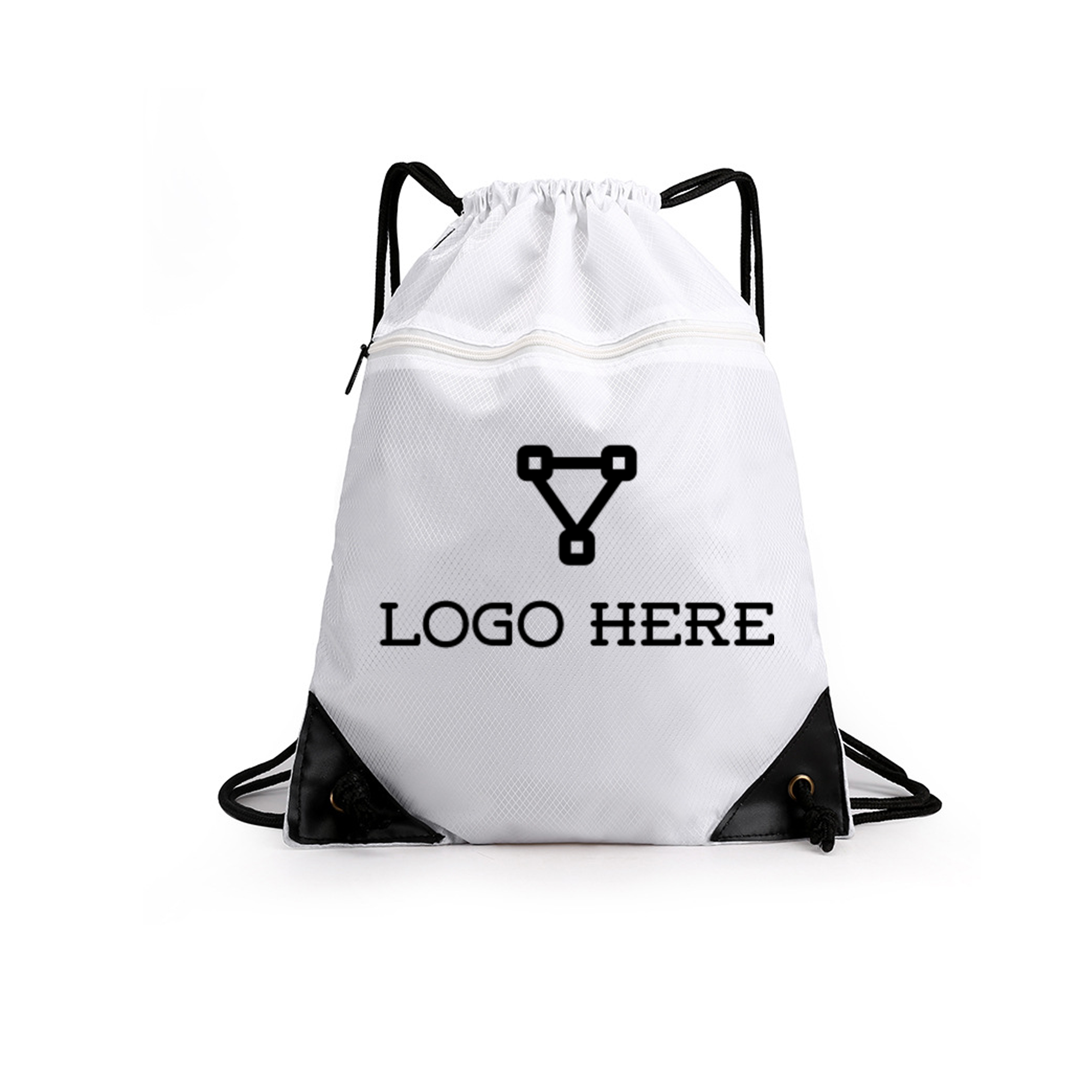 Large Zippered Cinch Pack 13