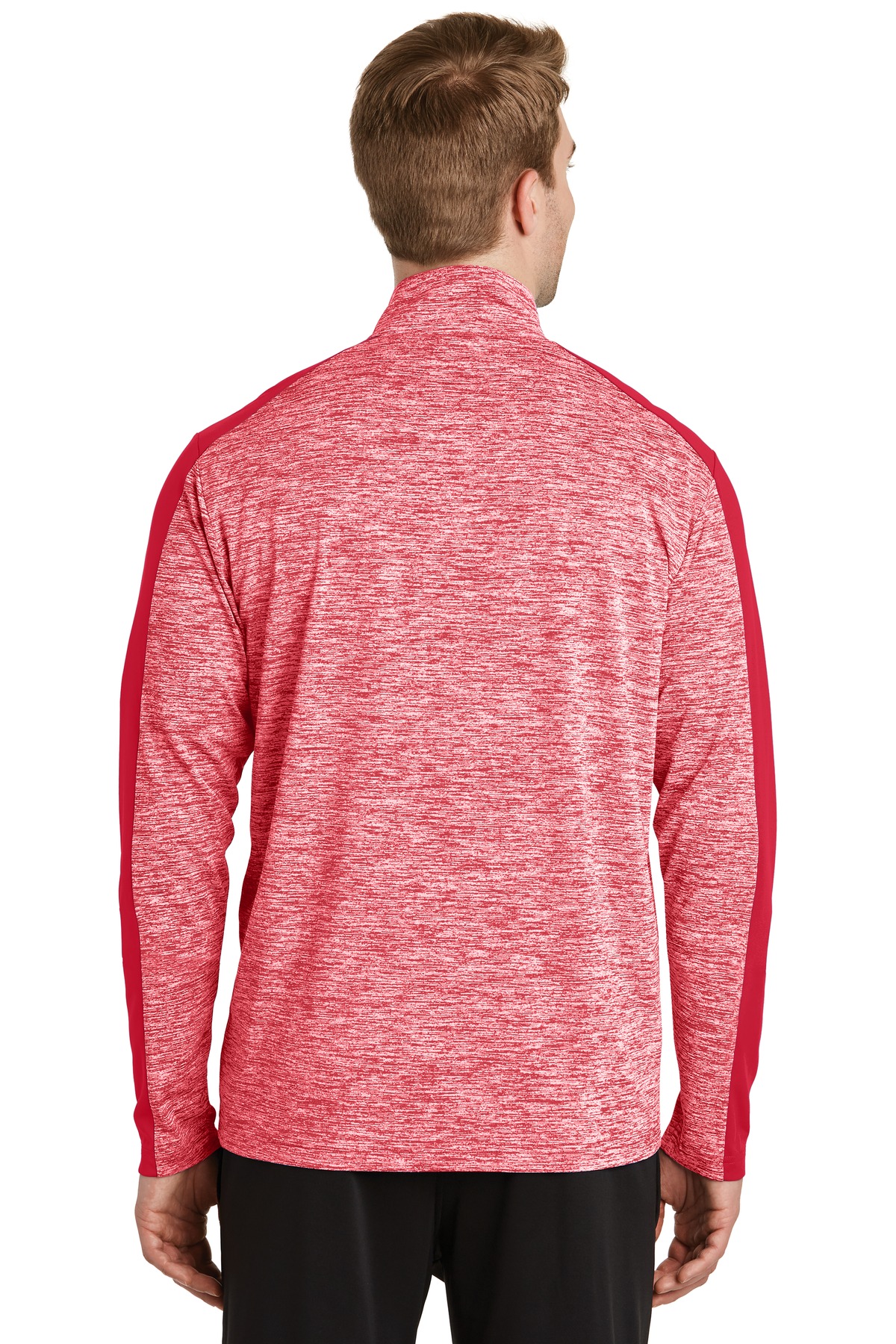 Sport-Tek PosiCharge Electric Heather Colorblock 1/4-Zip Pullover. ST397, custom hoodie or sweatshirt with logo imprint 13