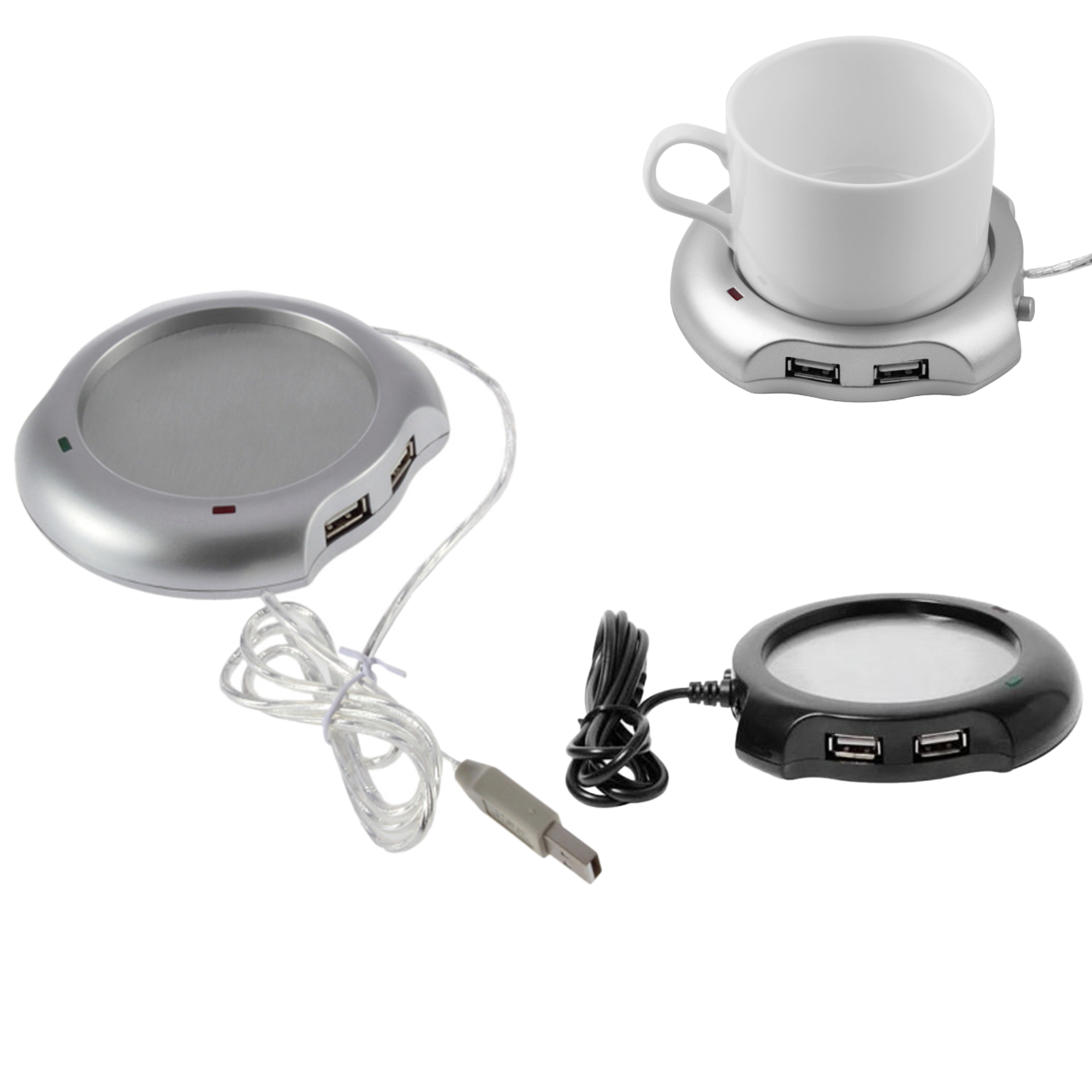 4-Port USB Hub With Desk Cup Warmer 2