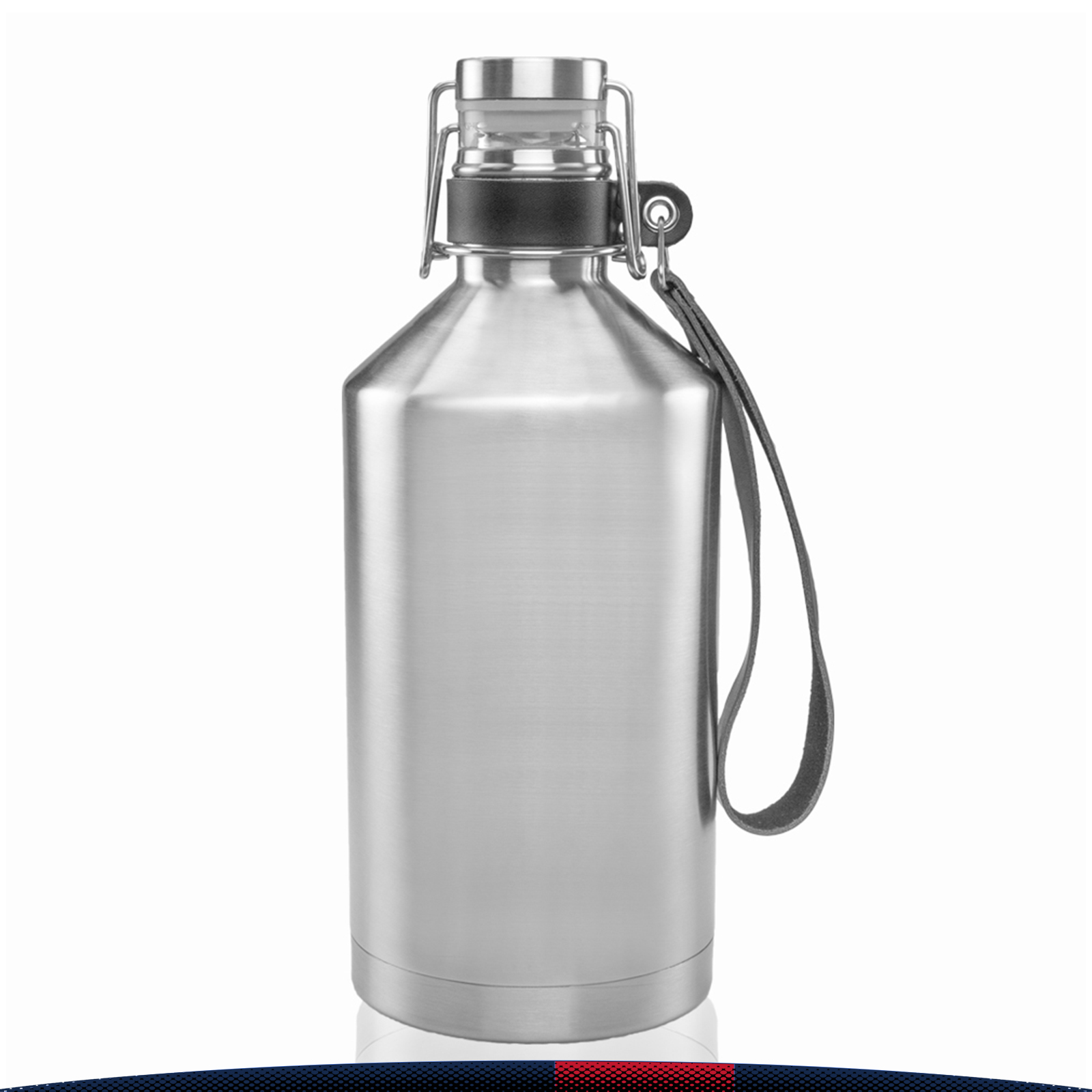 Grela Stainless Steel Beer Growlers - 64 OZ. 3