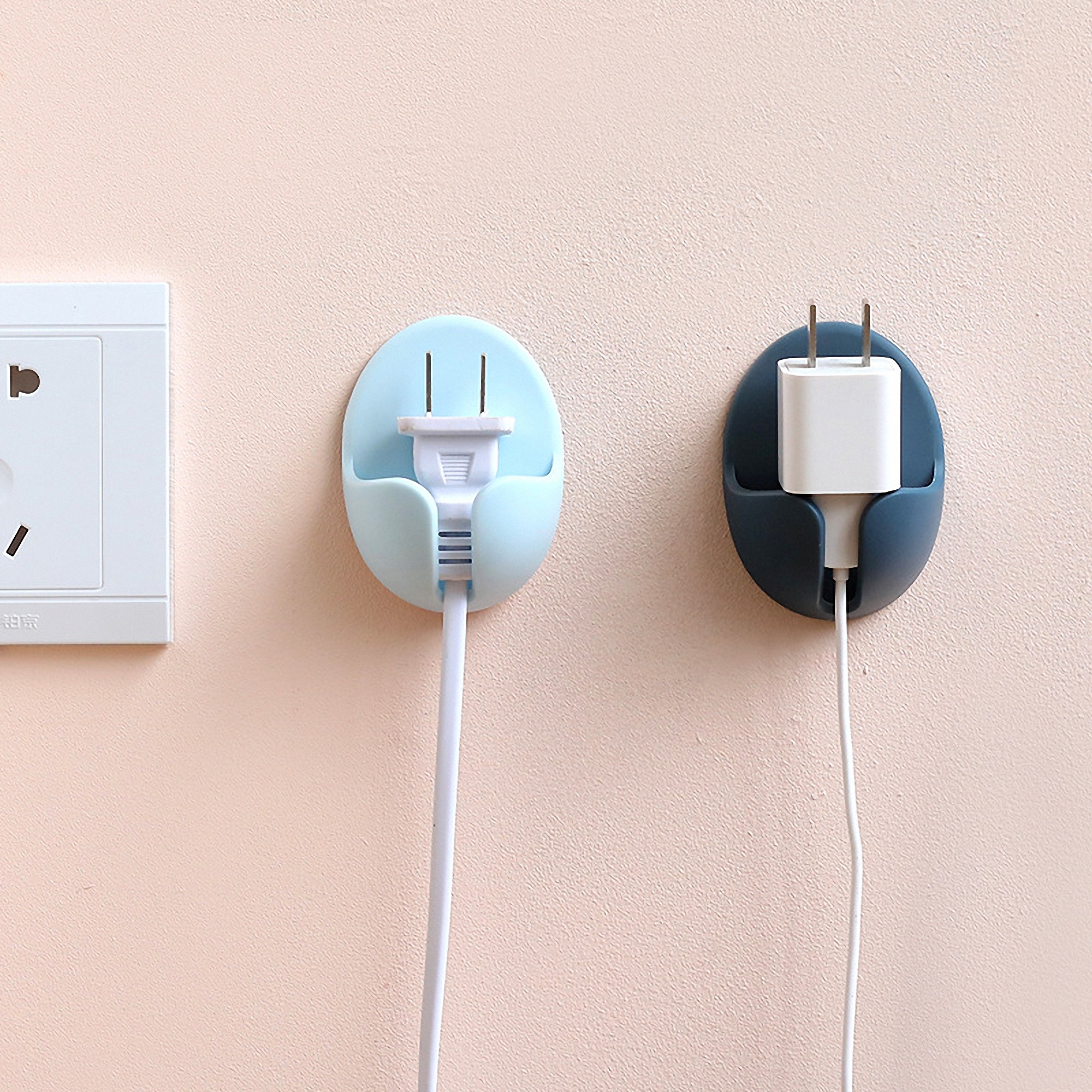 Stick-On Outlet Organizer 4