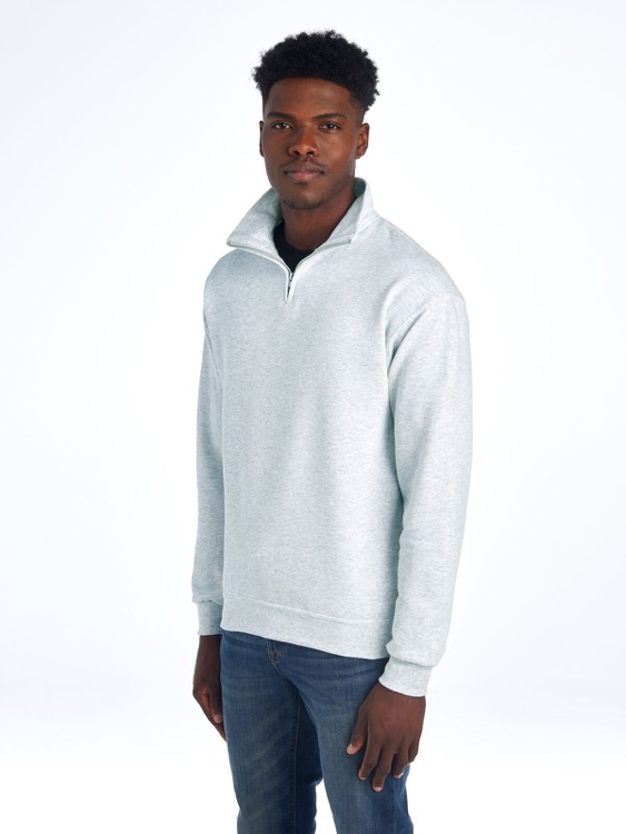 JERZEES NuBlend® Unisex Quarter-Zip Cadet Collar Sweatshirt, custom hoodie or sweatshirt with logo imprint 46